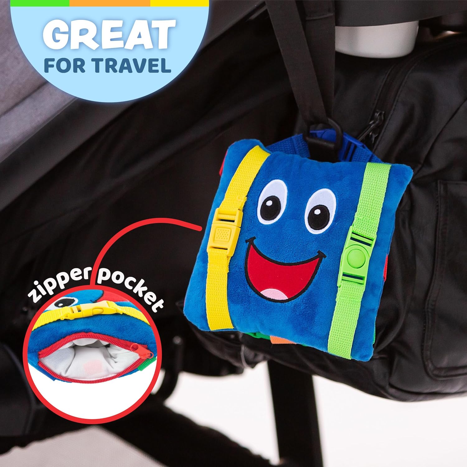 Buckle Toys Boomer Square Learning Toy for Toddlers