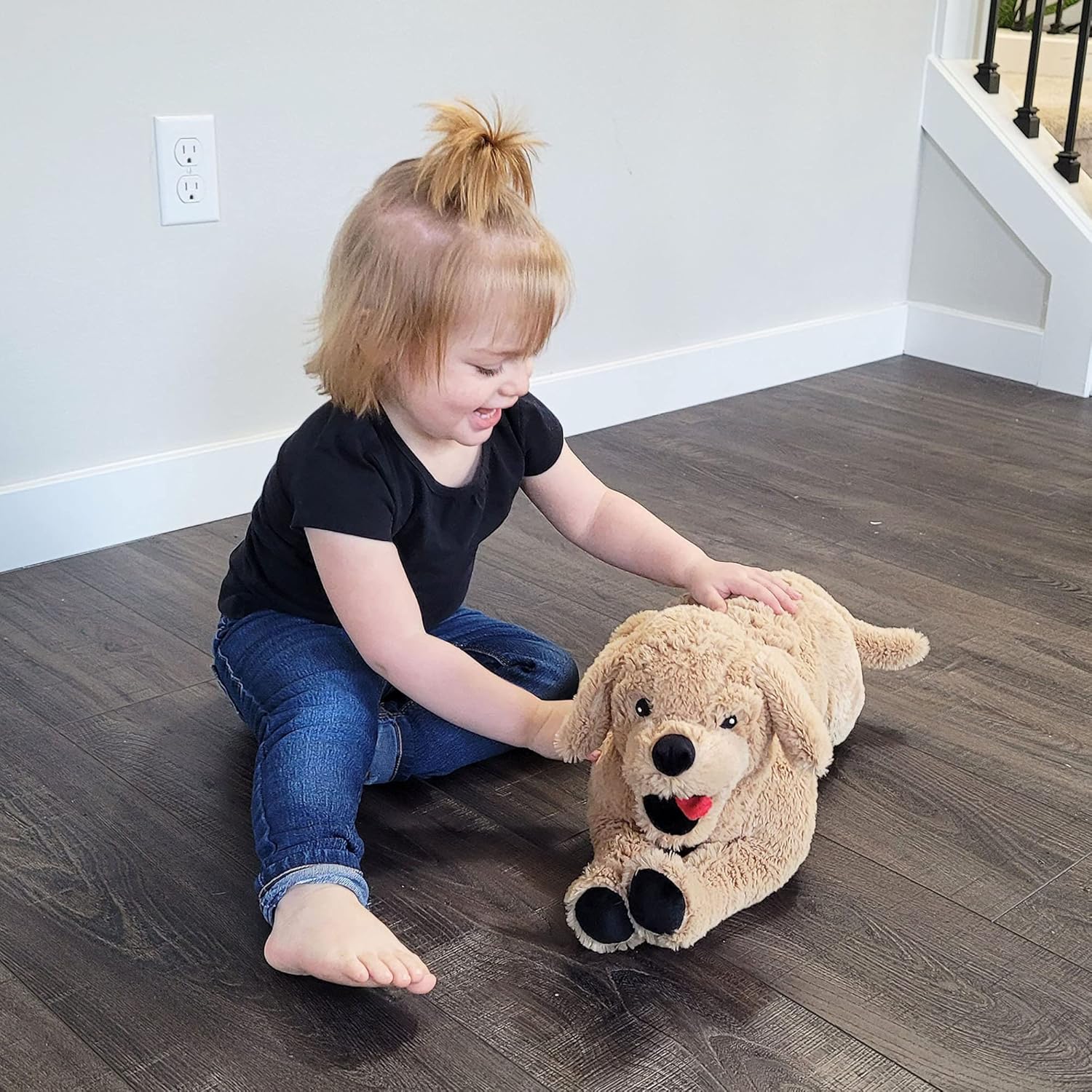 LotFancy 26 Cuddly Golden Retriever Plush Toy