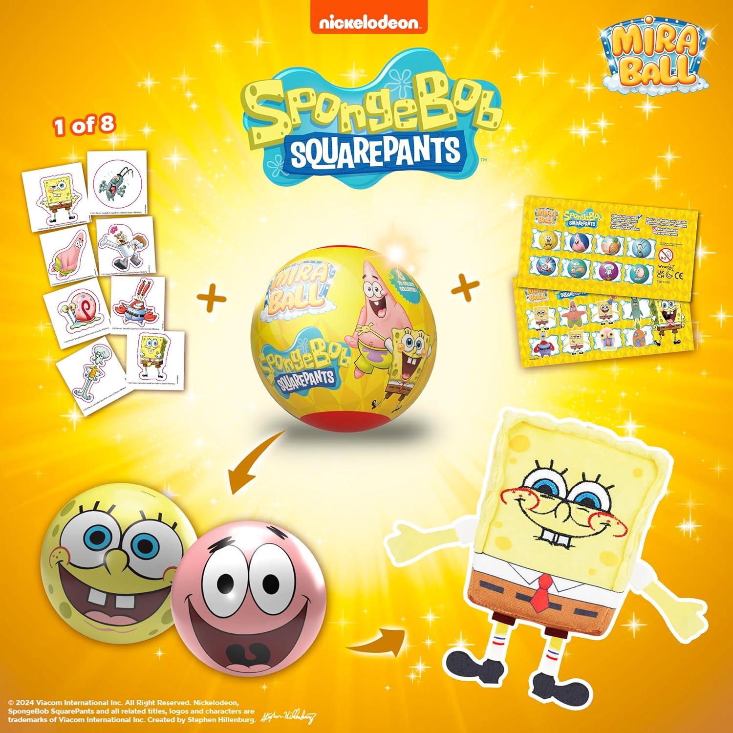 MiraBall SpongeBob Squarepants 3-in-1 Surprise Blind Box