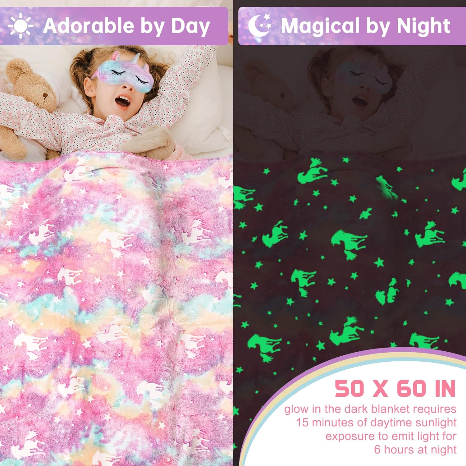 Jenria Unicorn Gift Set for Girls Age 3-10