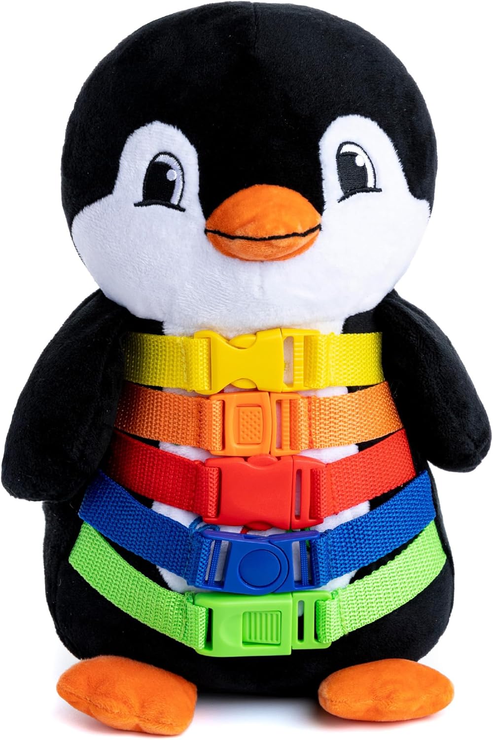 Buckle Toys Blizzard Penguin Plush Sensory Learning Toy