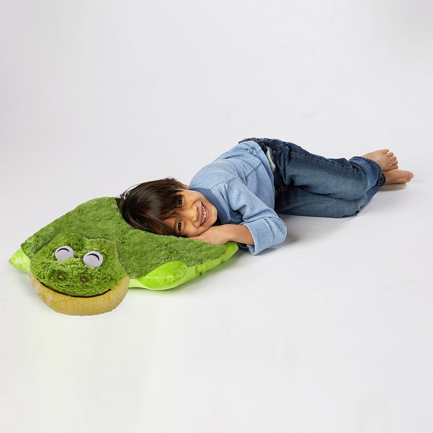 Pillow Pets Friendly Frog 18 Plush Pillow Toy Green
