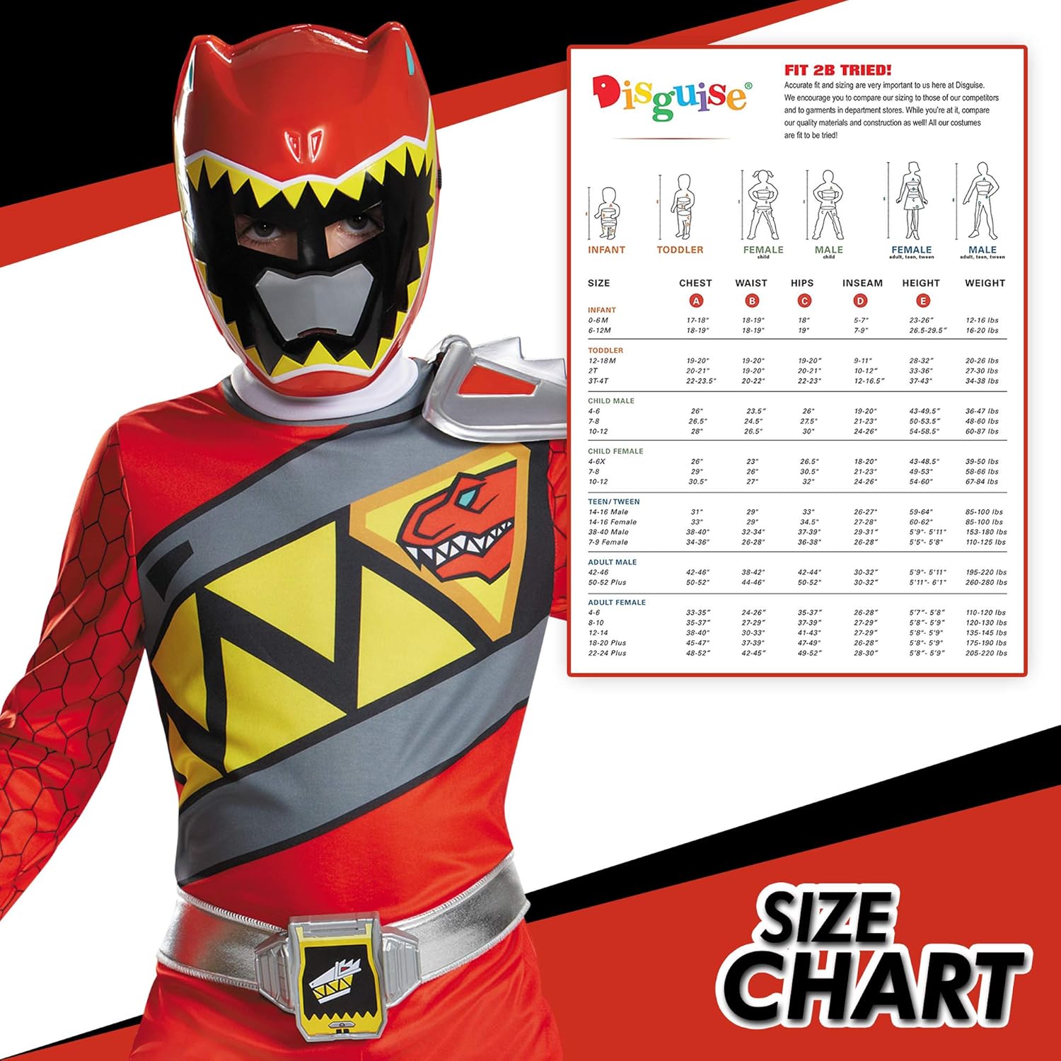 Power Rangers Dino Charge Red Child Costume