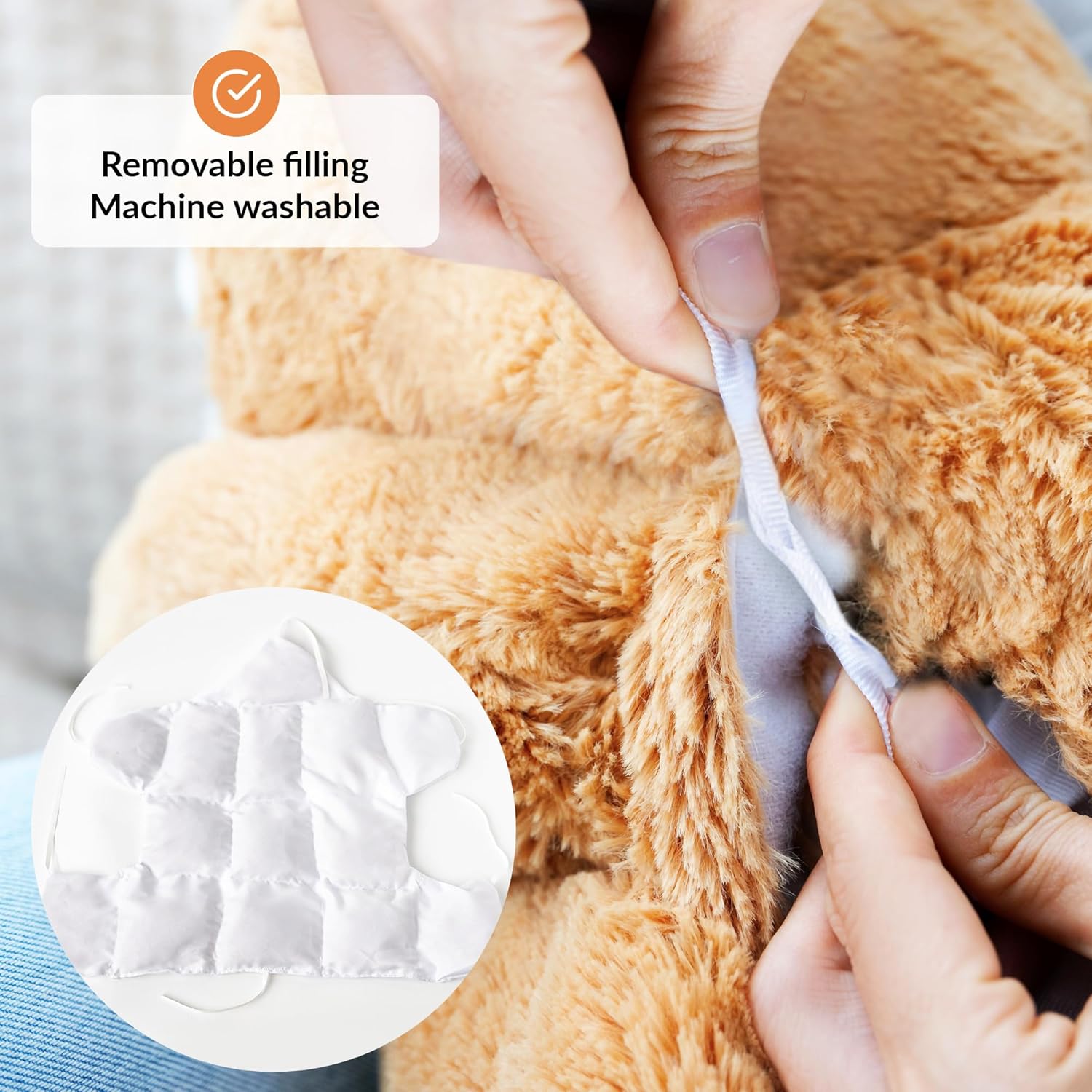 ODOXIA Weighted Stuffed Sloth for Anxiety Relief 5 Lbs