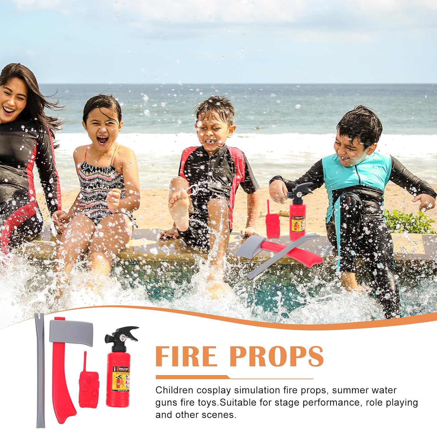 TOYANDONA Firefighter Toy Set for Kids