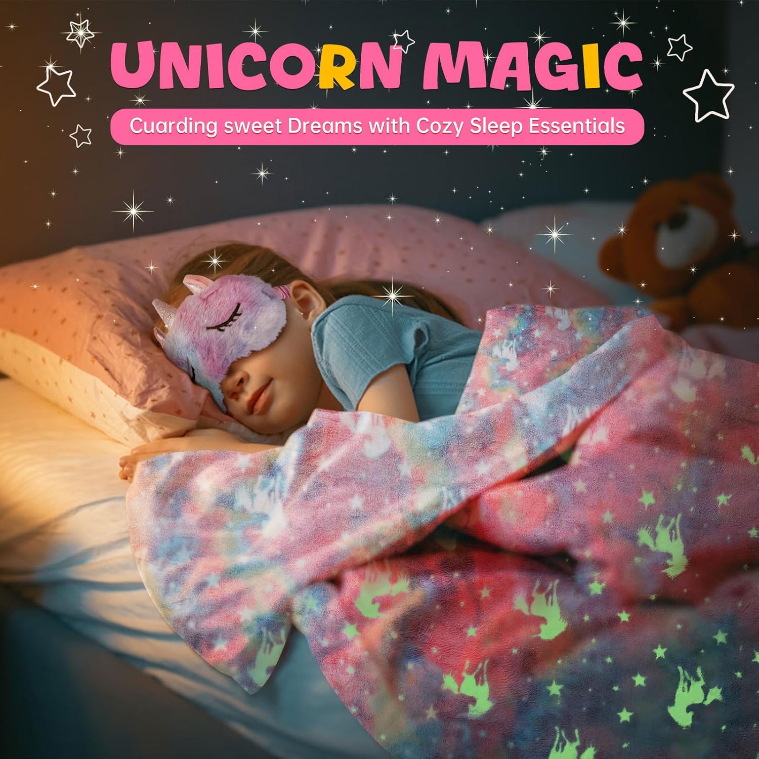 Jenria Unicorn Gift Set for Girls Age 3-10