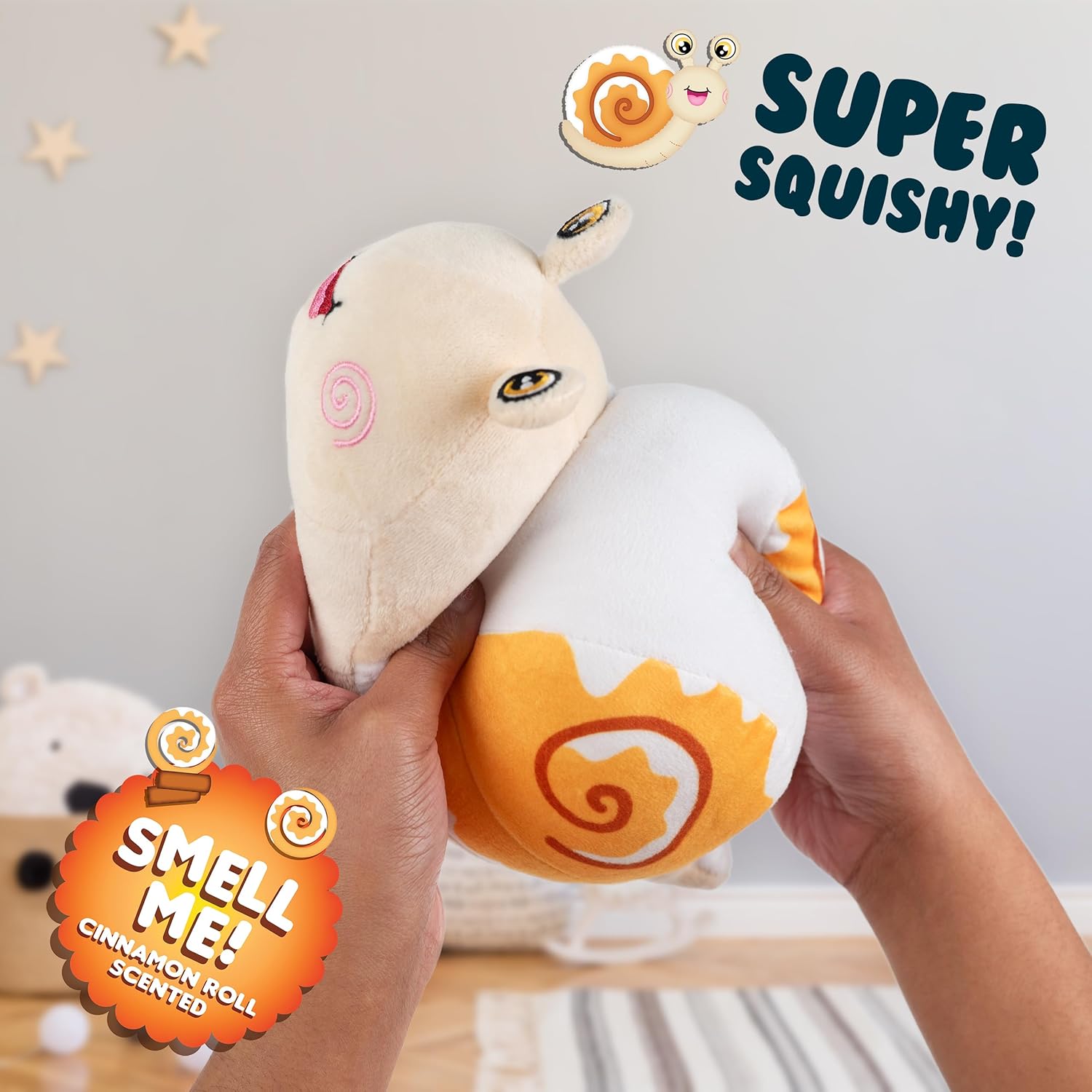 Scentco Snuggle Bugs Snail - Cinnamon Roll Scented Plush Toy