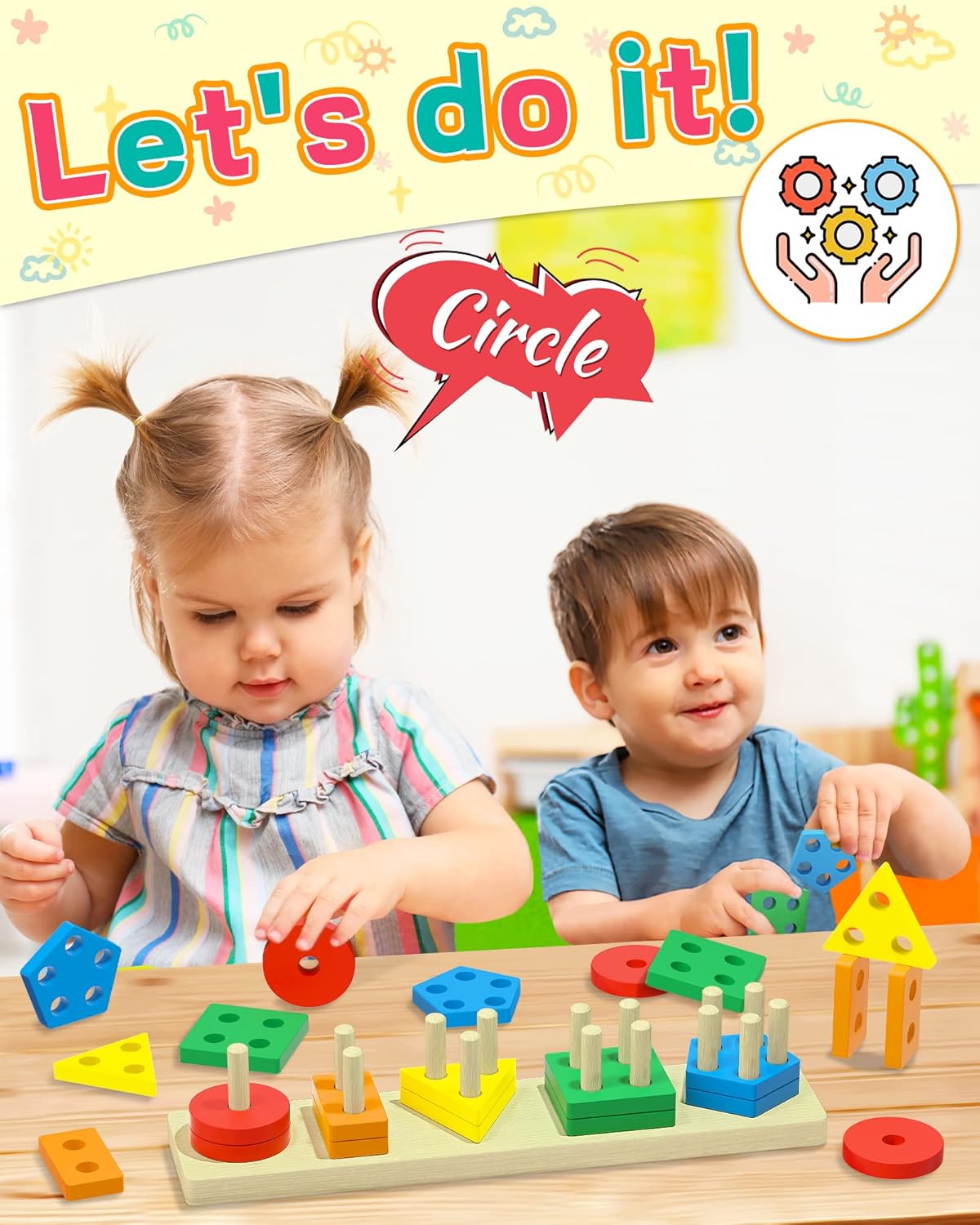 Zartores Montessori Wooden Sensory Toy Set