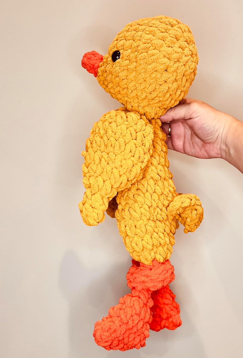 Handmade Chicken Snuggler - 18 Soft Plush Toy