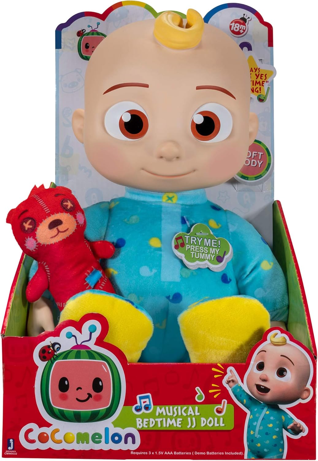 CoComelon Musical JJ Plush Doll with 7 Sounds