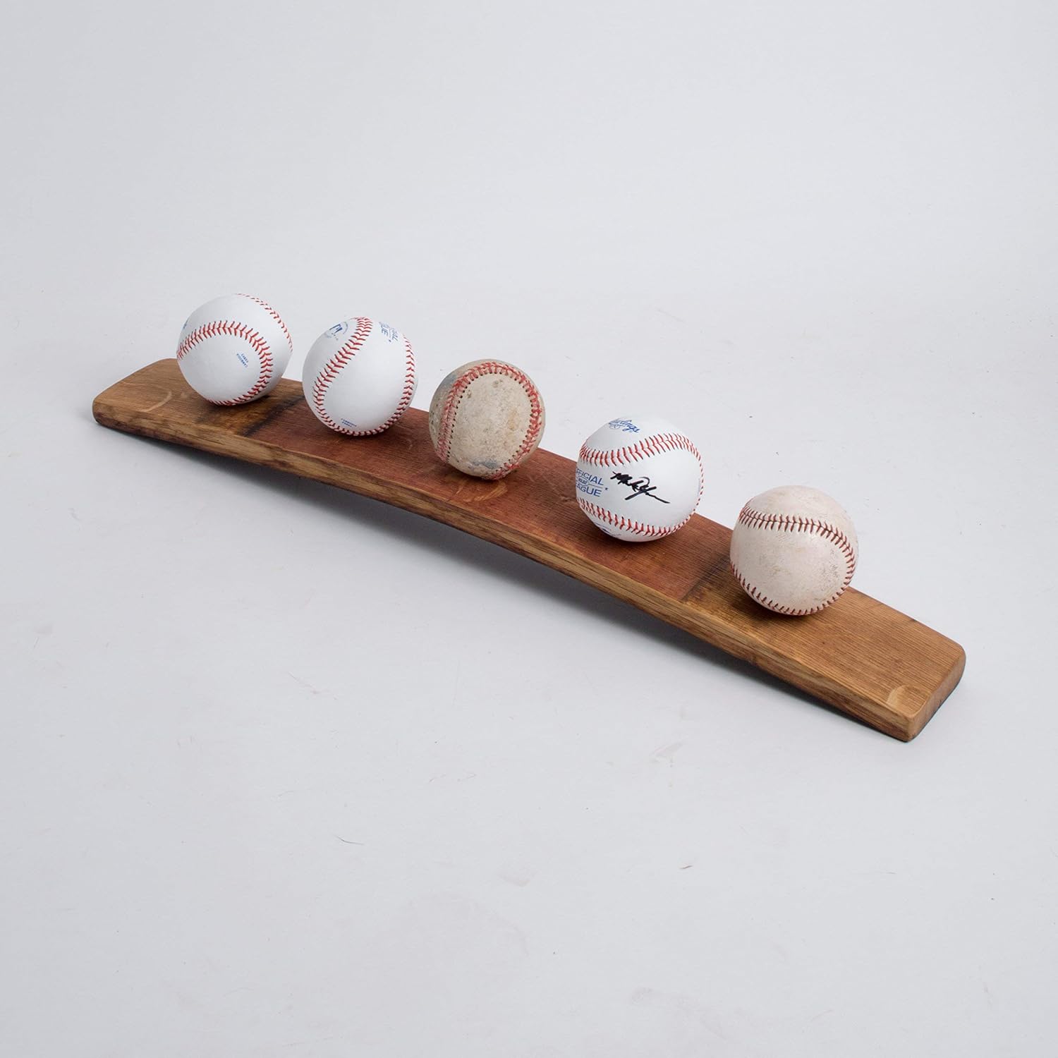 Alpine Wine Design Baseball Wine Barrel Display 3 Balls 1