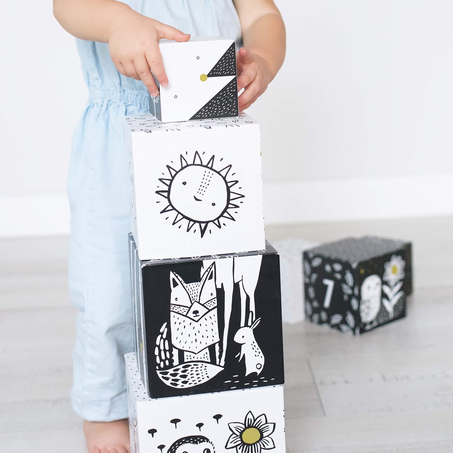 Wee Gallery Nesting Blocks - Woodland Animals Numbers