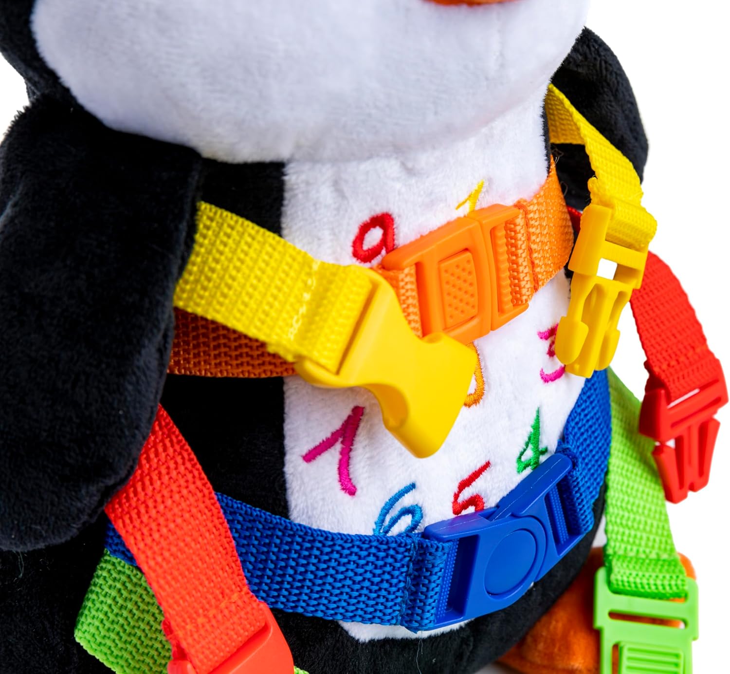 Buckle Toys Blizzard Penguin Plush Sensory Learning Toy