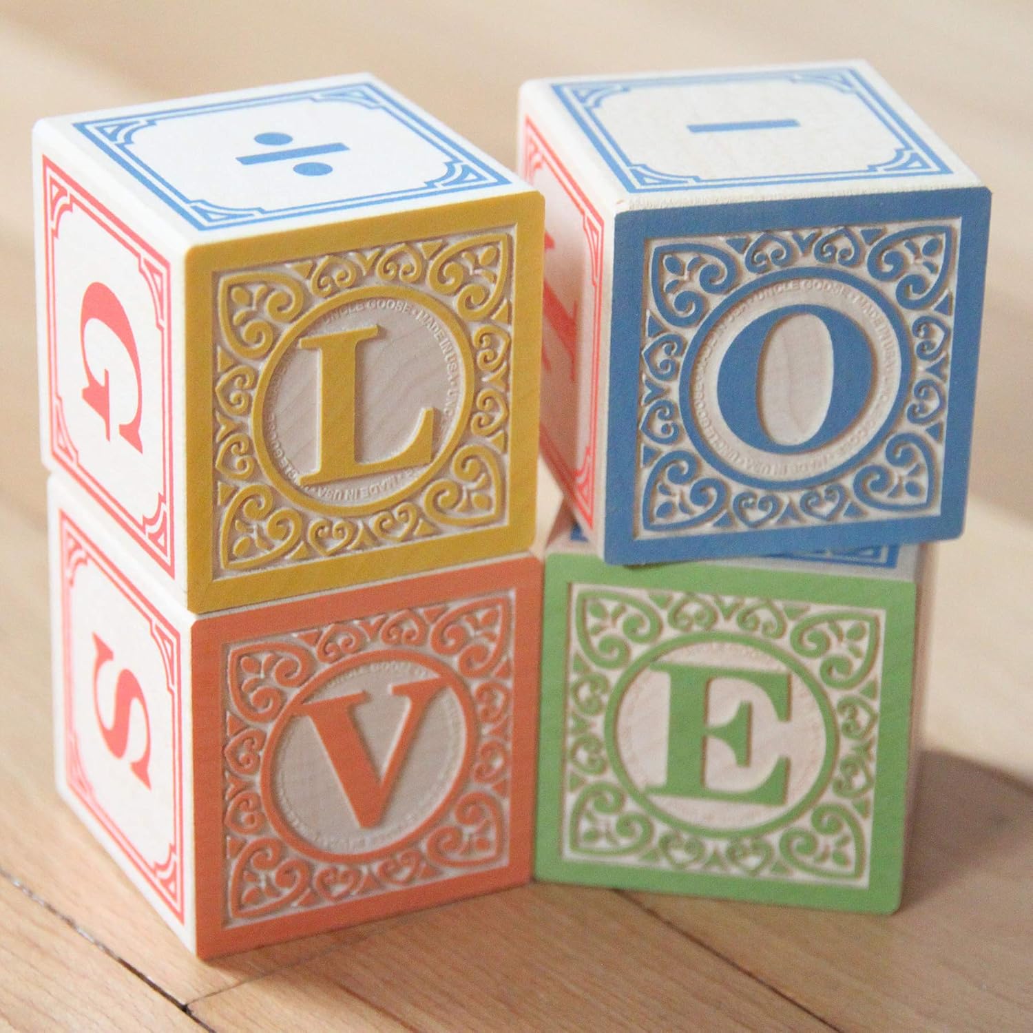 Uncle Goose Classic ABC Blocks with Wagon