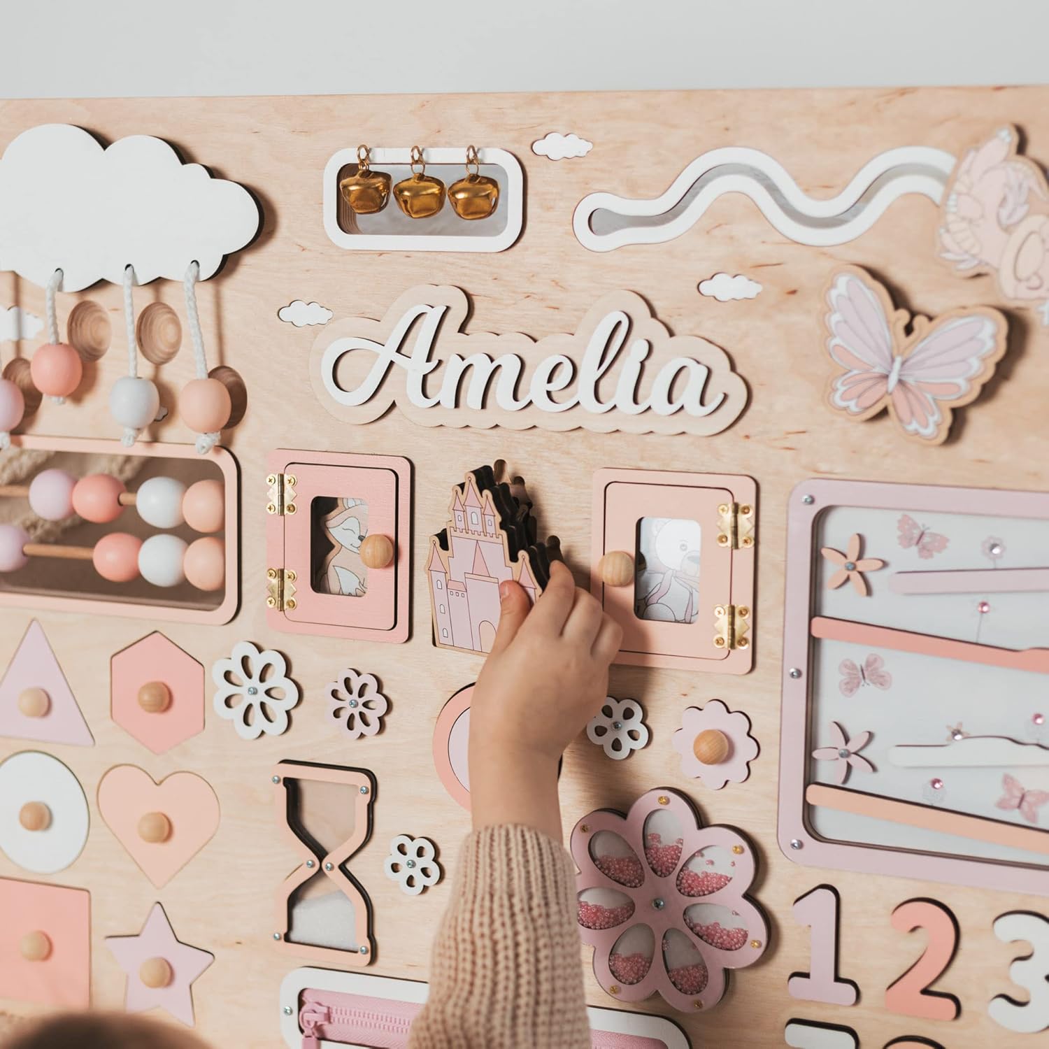 Personalized XXL Busy Board for Baby Boy