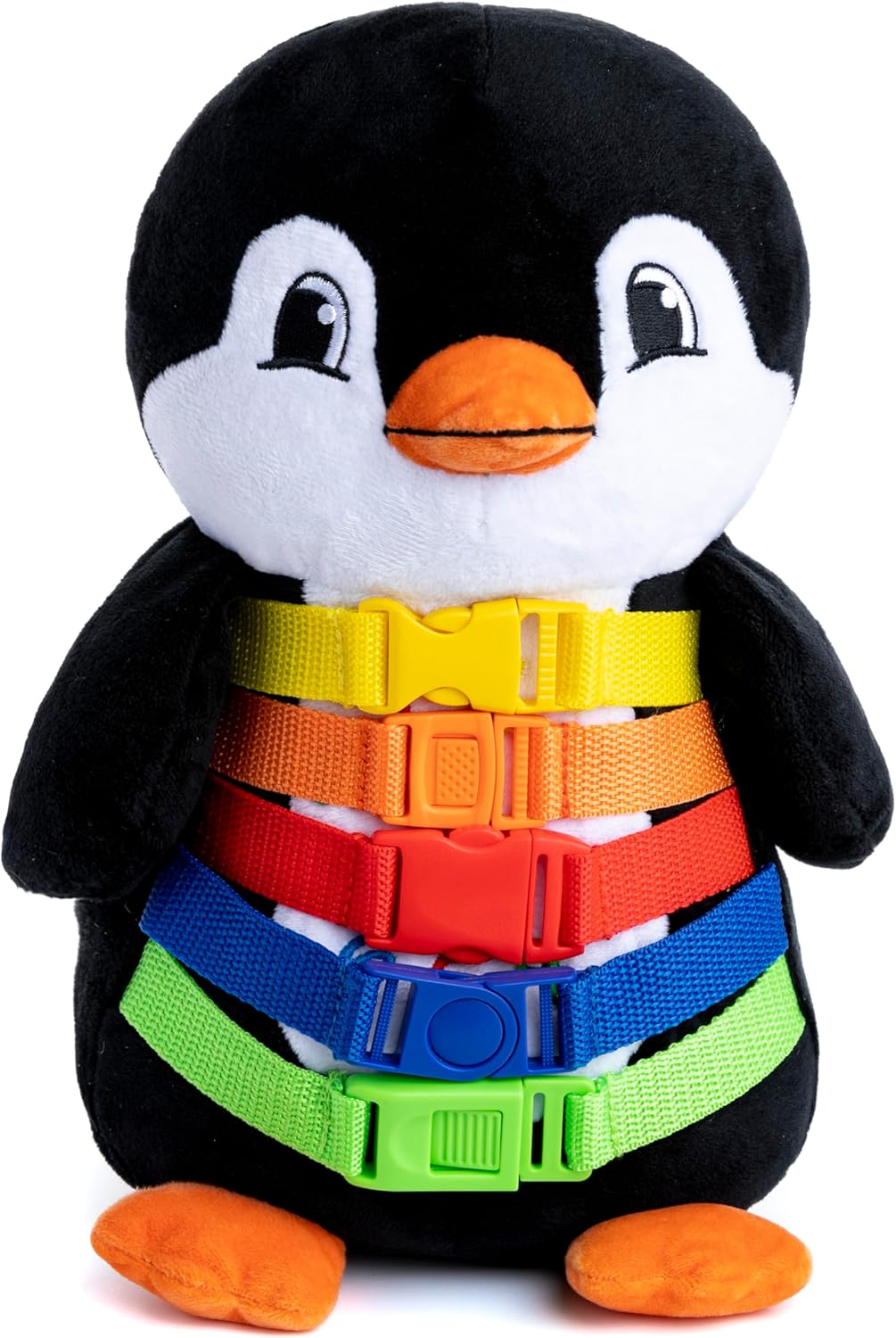 Buckle Toys Blizzard Penguin Plush Sensory Learning Toy