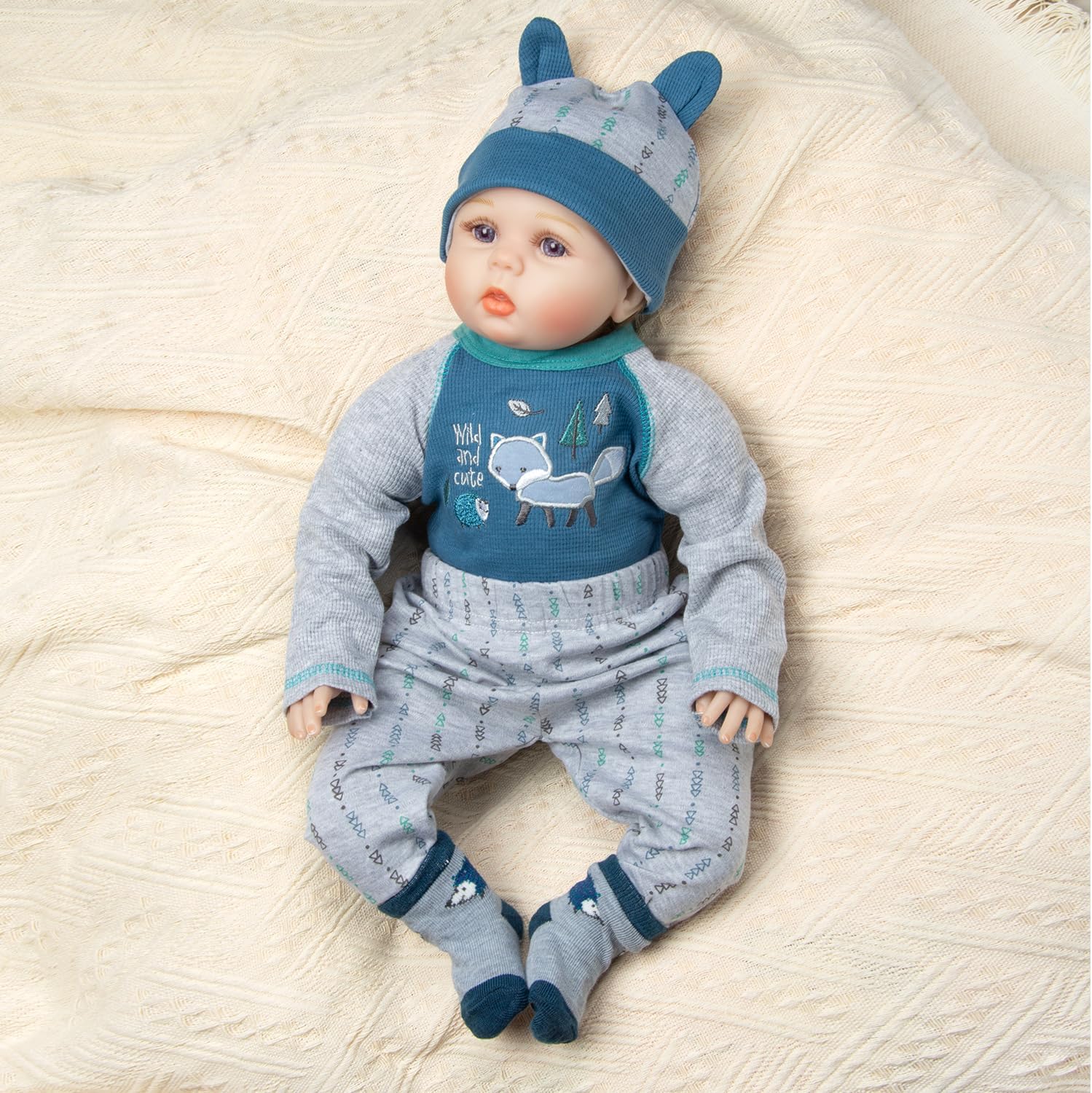Pedolltree Reborn Baby Doll Clothes 4 Pcs Set