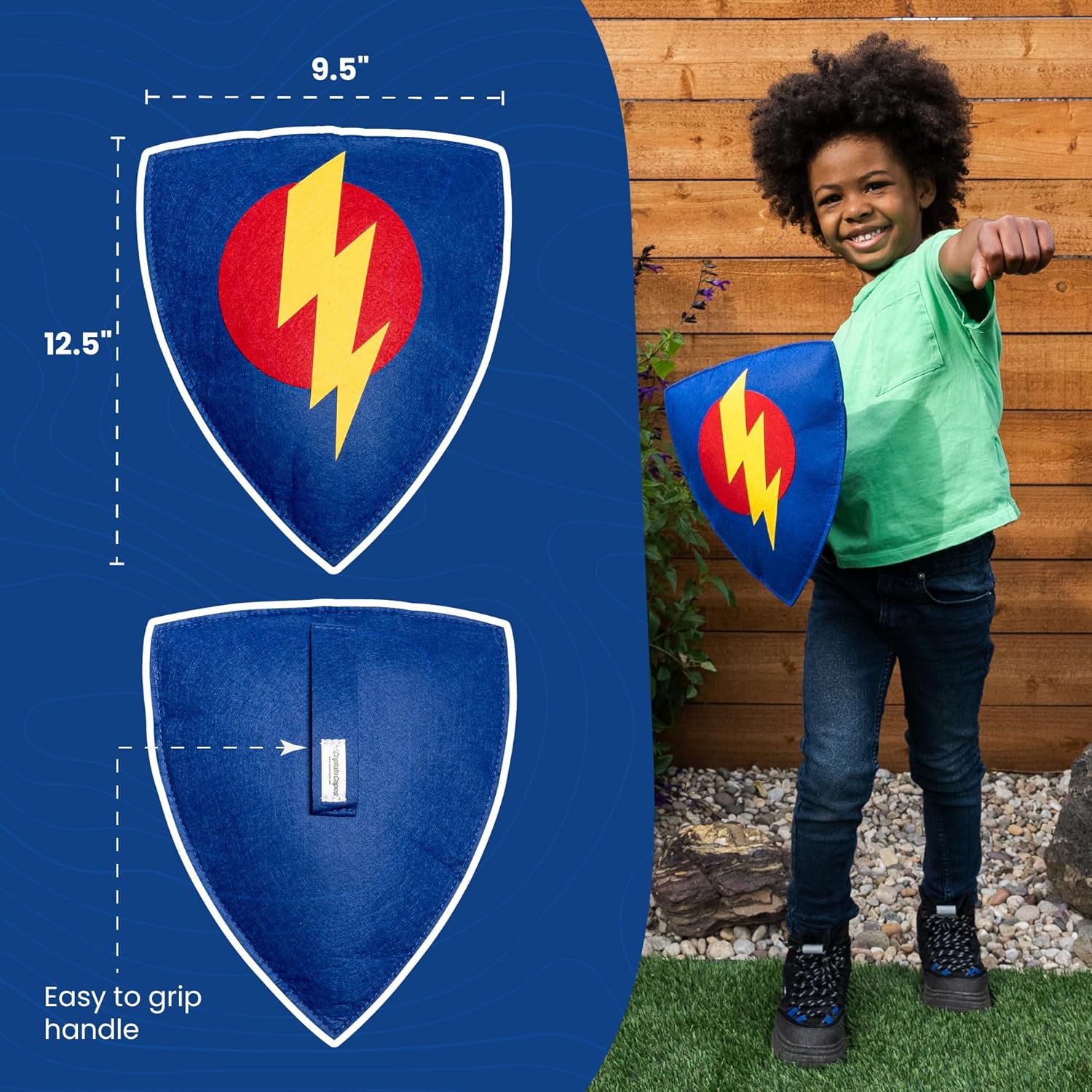 Captain Capes Kids Shield - Lightweight Durable