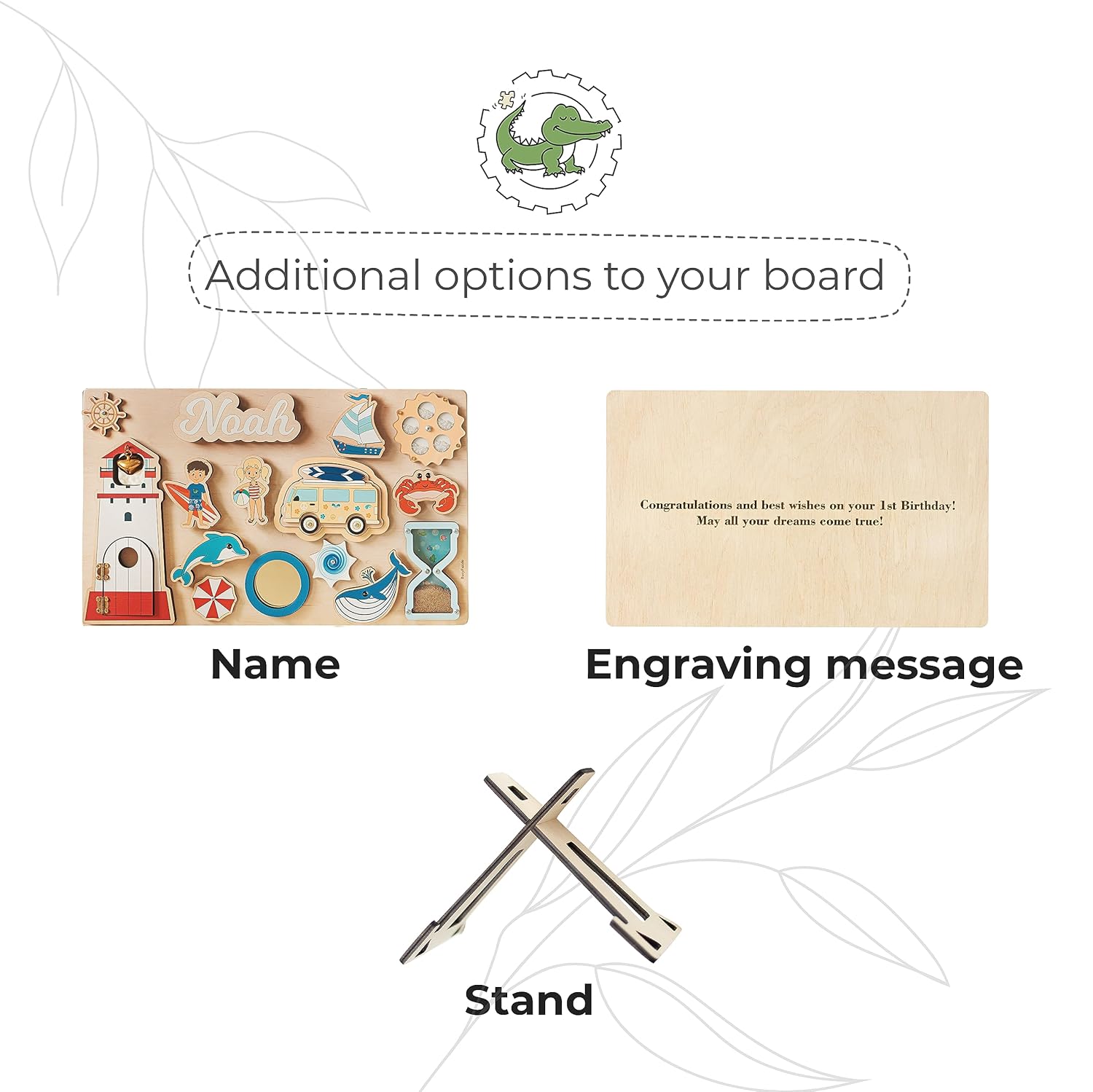 Personalized Busy Board with Childs Name