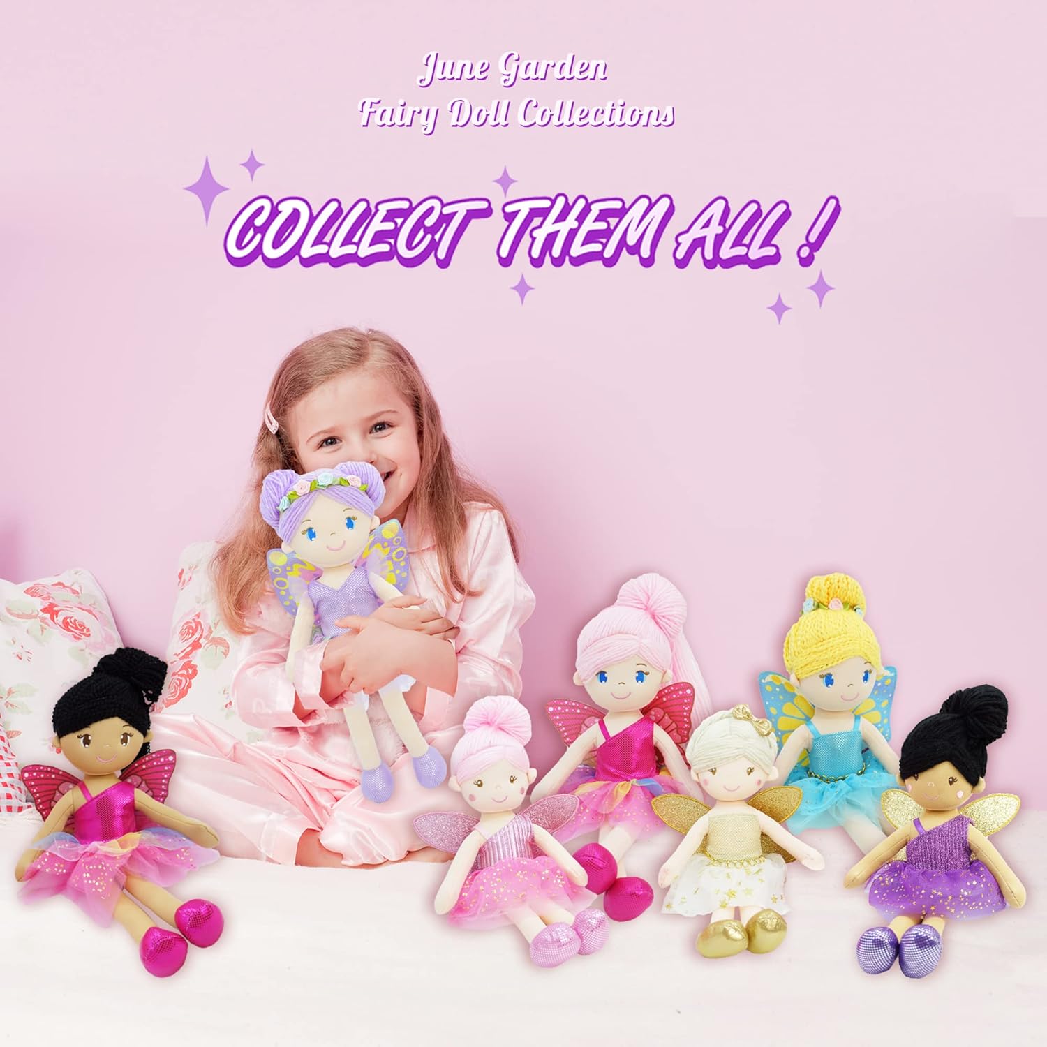 June Garden 16 Enchanted Fairy Doll Yaritza - Purple Wings and Outfit