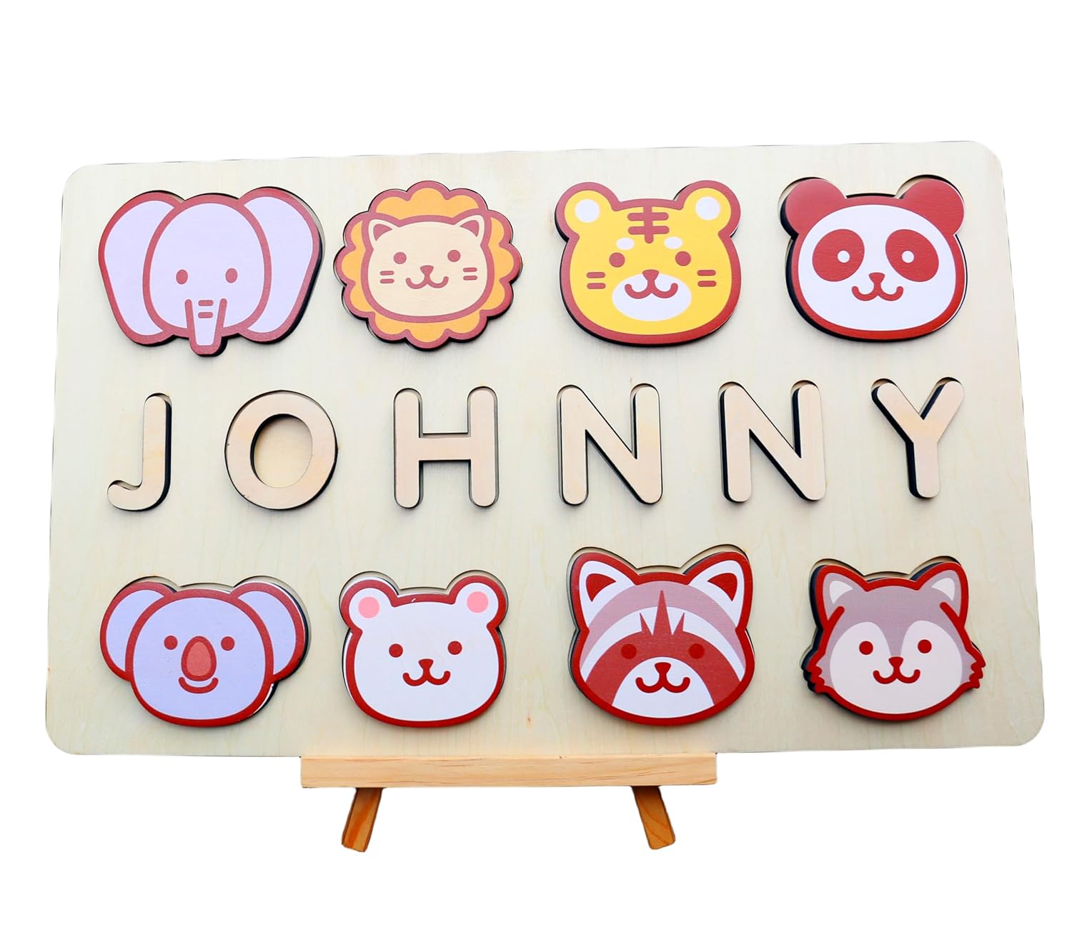 Vnque Personalized Wooden Name Puzzles for Kids 1