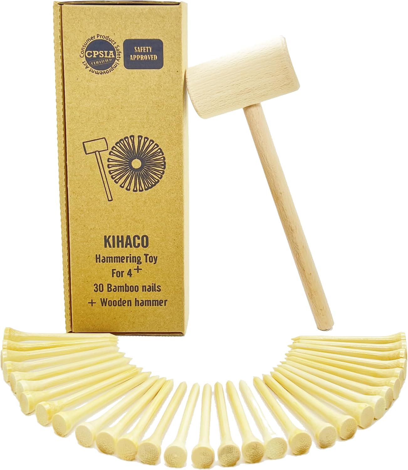 KIHACO Hammering Toy Set for Kids 4
