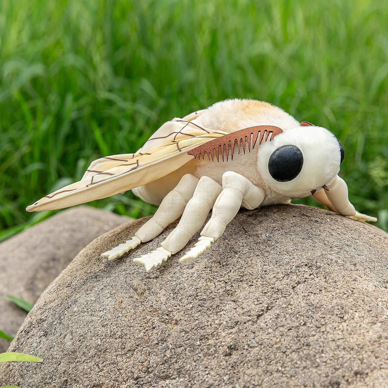 ZHONGXIN MADE Silk Moth Plush - Realistic 11in Stuffed Animal