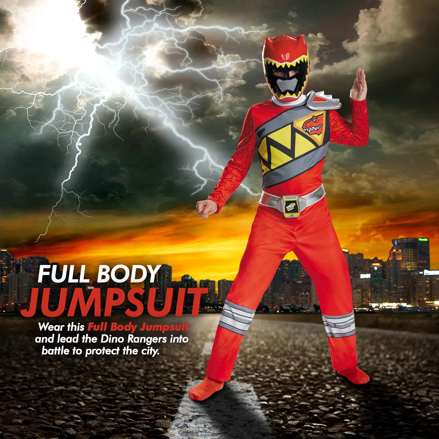 Power Rangers Dino Charge Red Child Costume