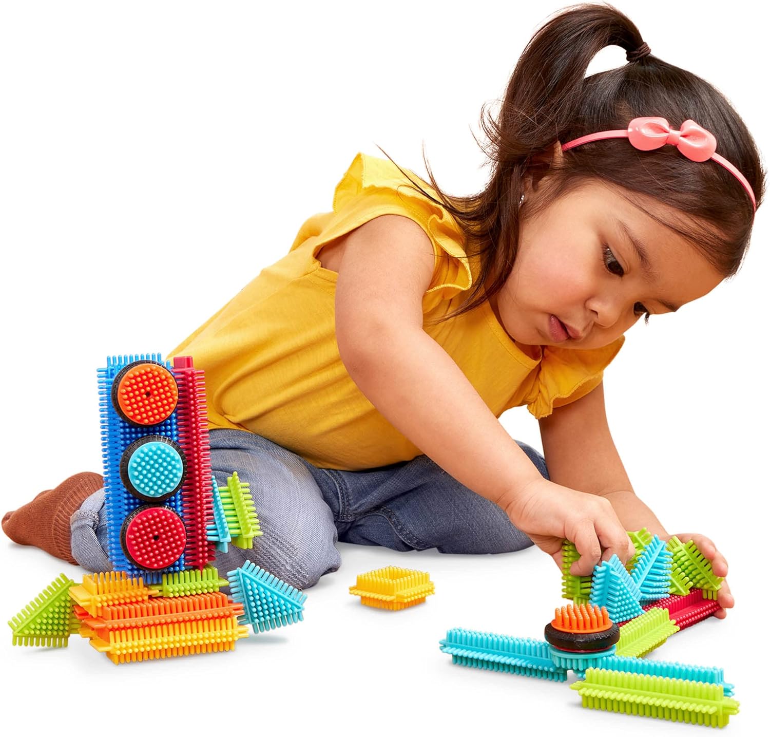 Battat Bristle Blocks - 36 Piece STEM Building Set for Kids 2 Years