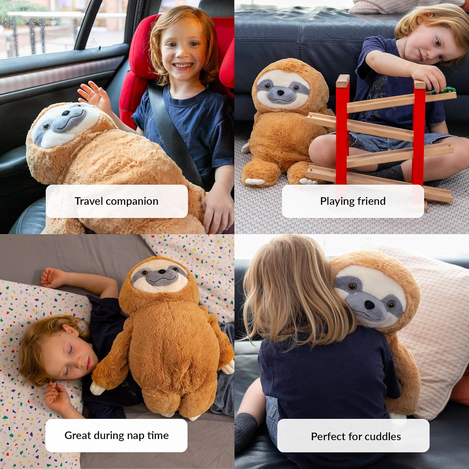 ODOXIA Weighted Stuffed Sloth for Anxiety Relief 5 Lbs