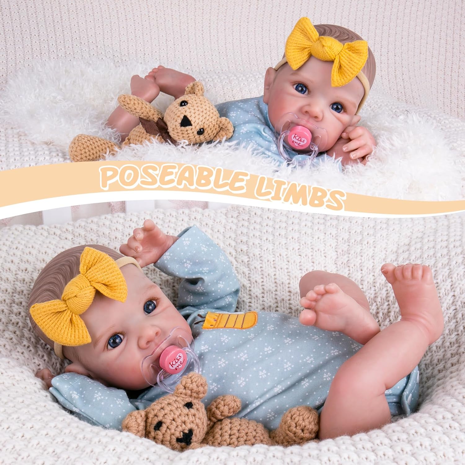 Aori Reborn Baby Doll Girl 20 Inch Realistic Handmade