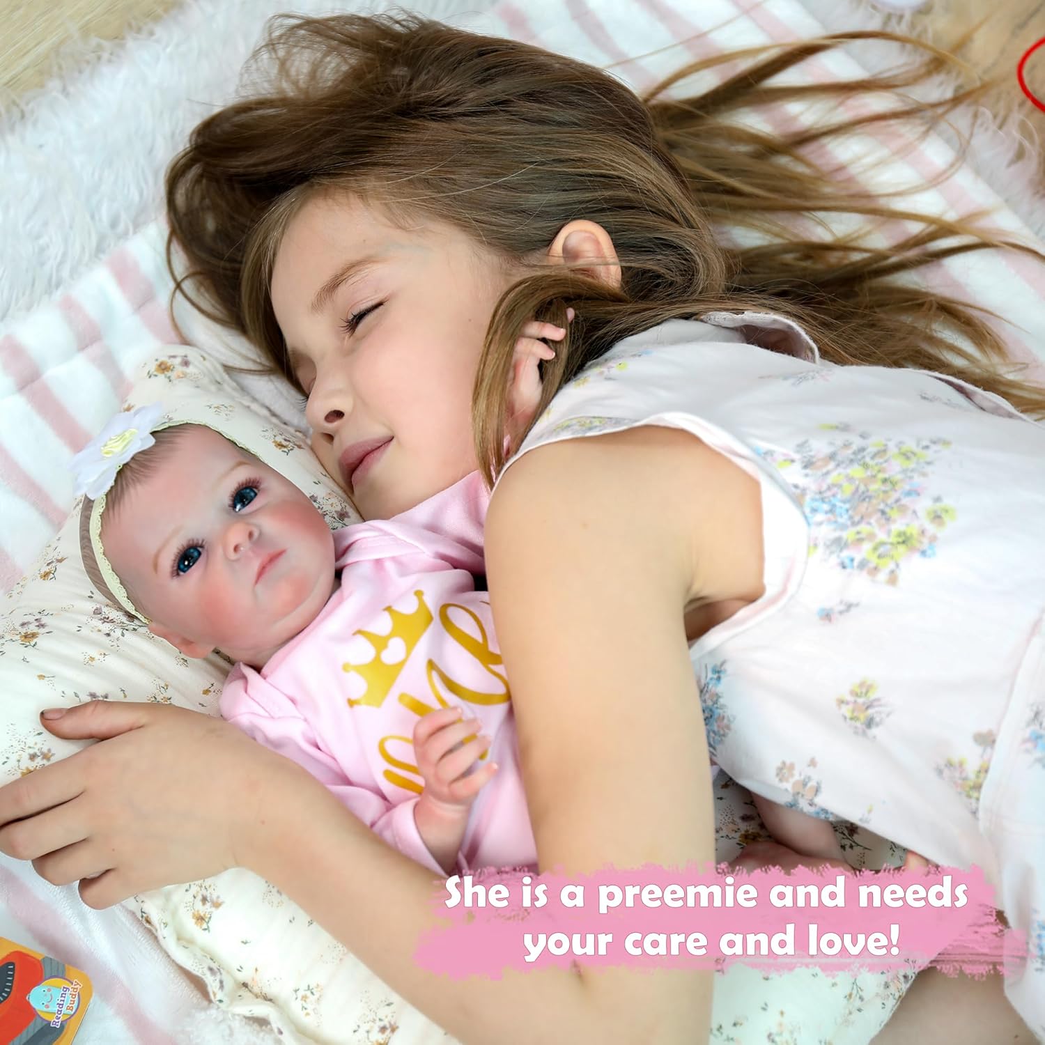 WOOROY Realistic 16 Inch Newborn Baby Doll Girl
