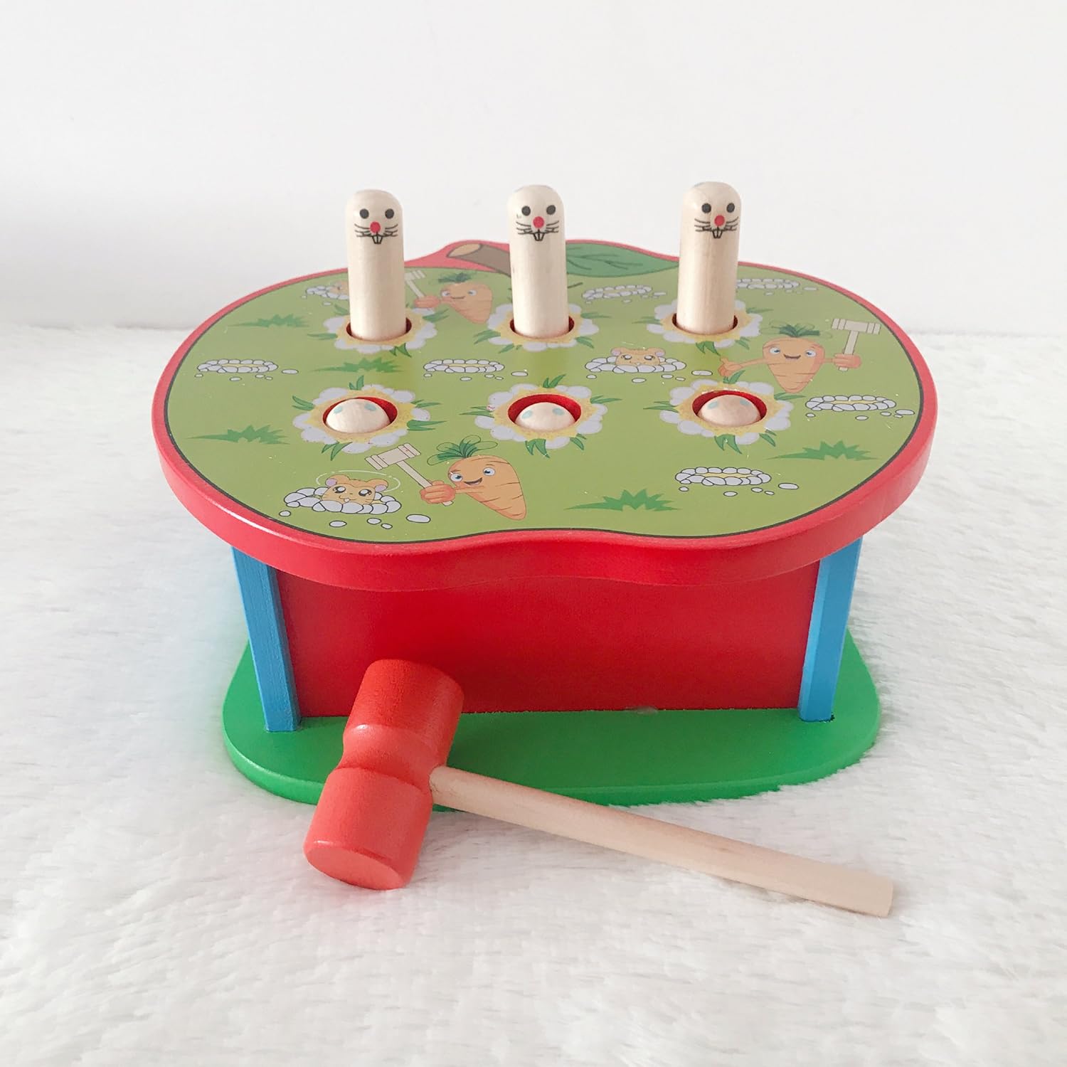 Heo Deluxe Pounding Bench Wooden Toy with Mallet