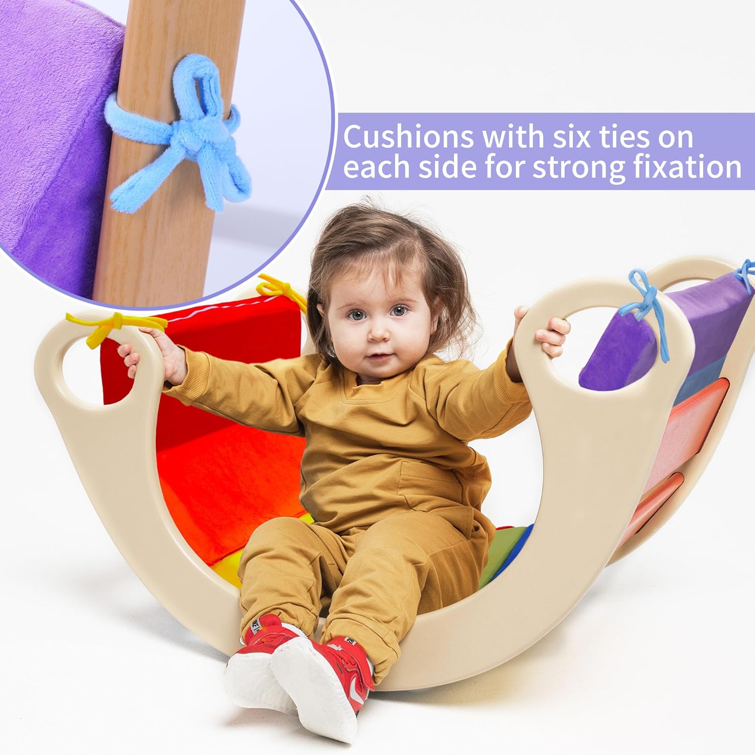 ROYALAY Rainbow Cushion Play Set for Climbing Arch