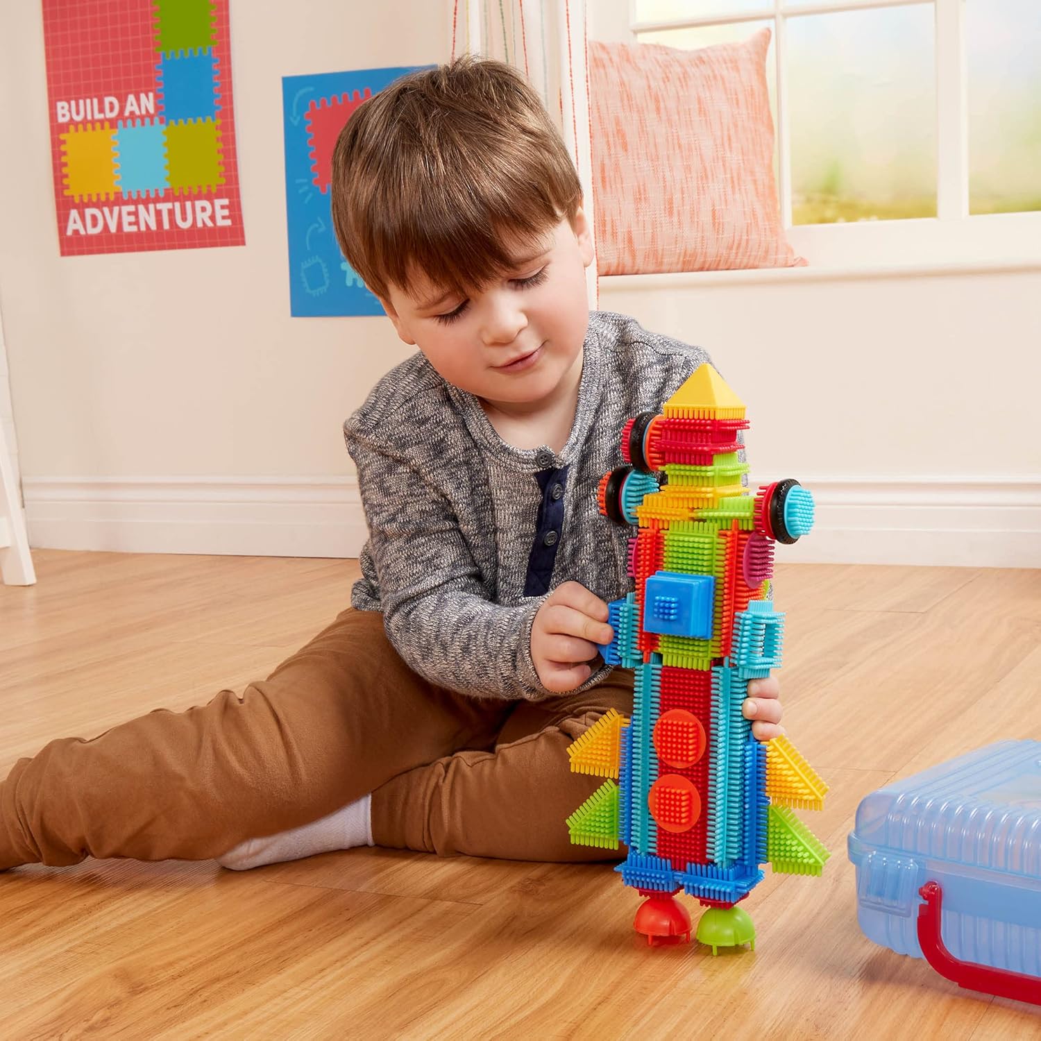 Battat Bristle Blocks STEM Building Toy 50 pcs