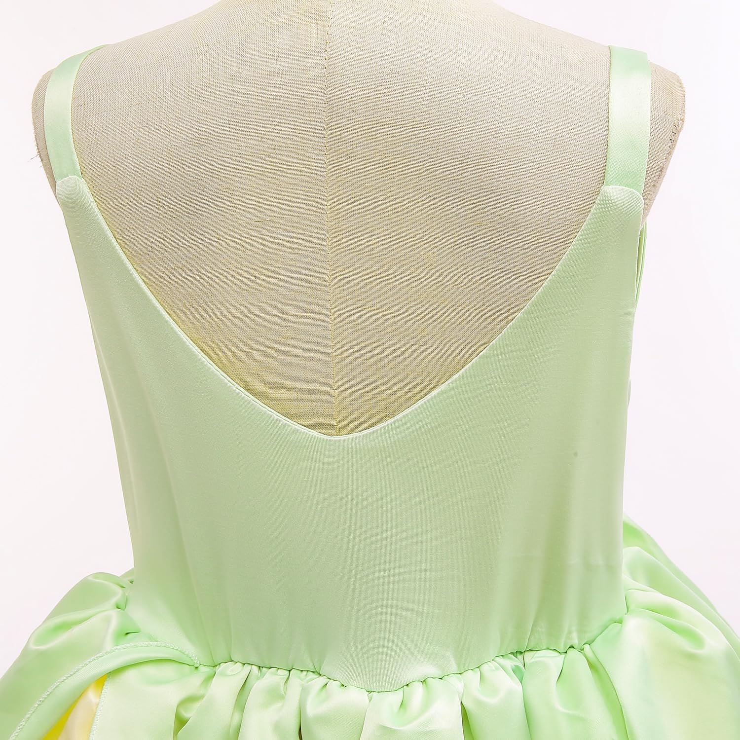 Fairy Frog Princess Dress for Girls Birthday Halloween Costume with Headband