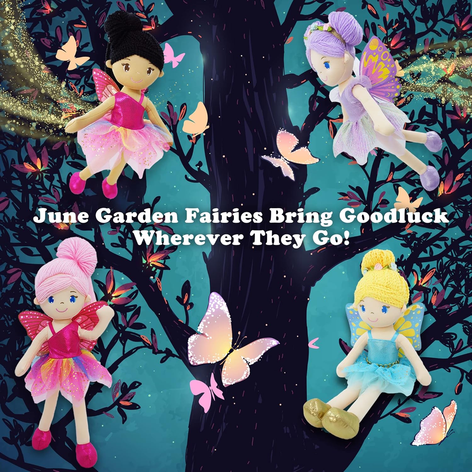 June Garden 16 Enchanted Fairy Doll Yaritza - Purple Wings and Outfit