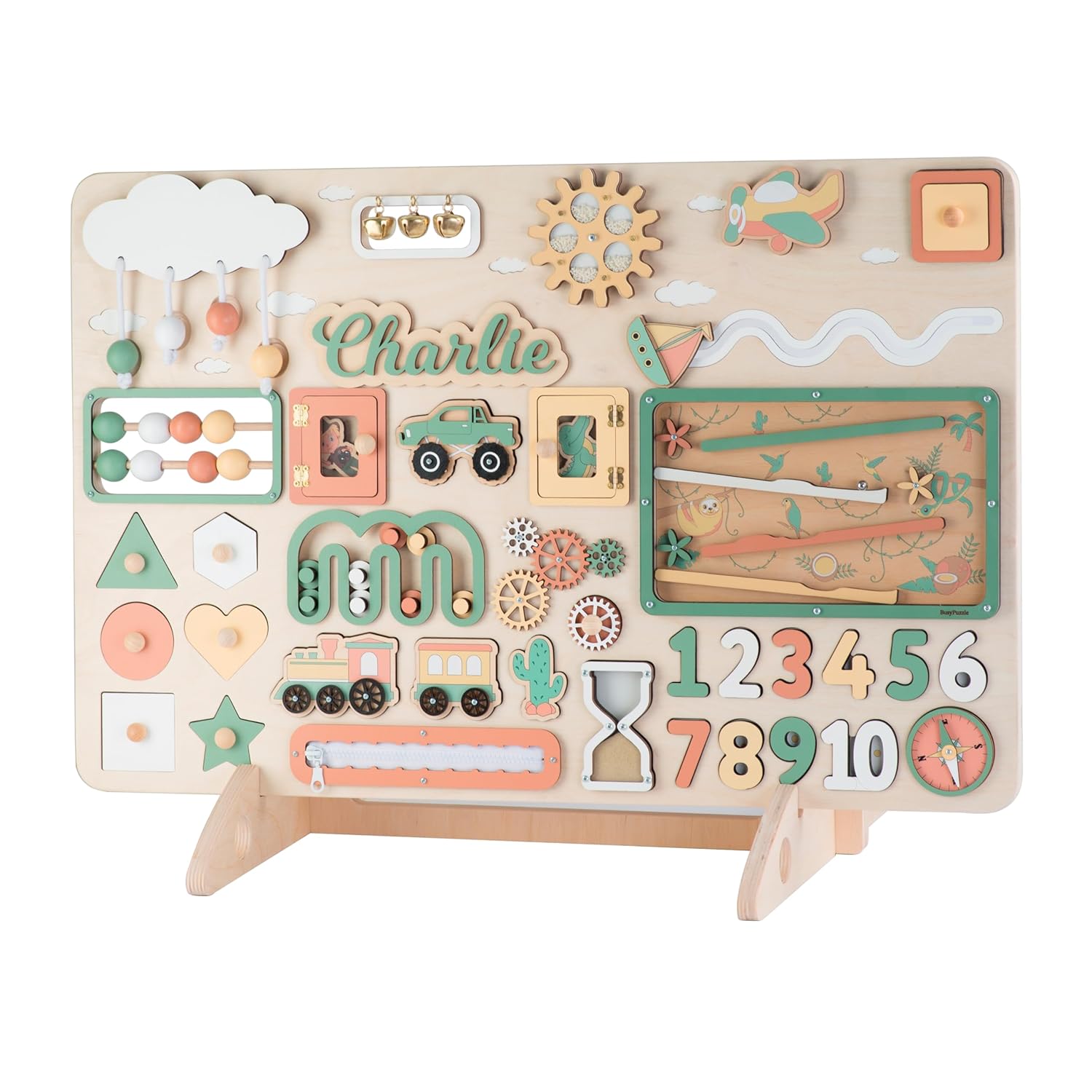 Busy Puzzle Personalized Busy Board for 2 Year Old