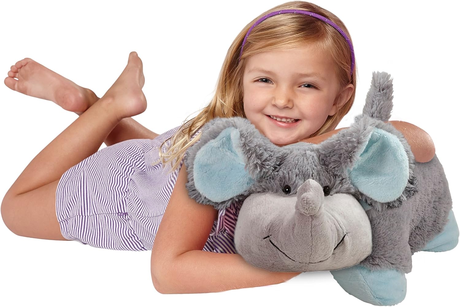 Pillow Pets Nutty Elephant 18 Plush Toy Grey