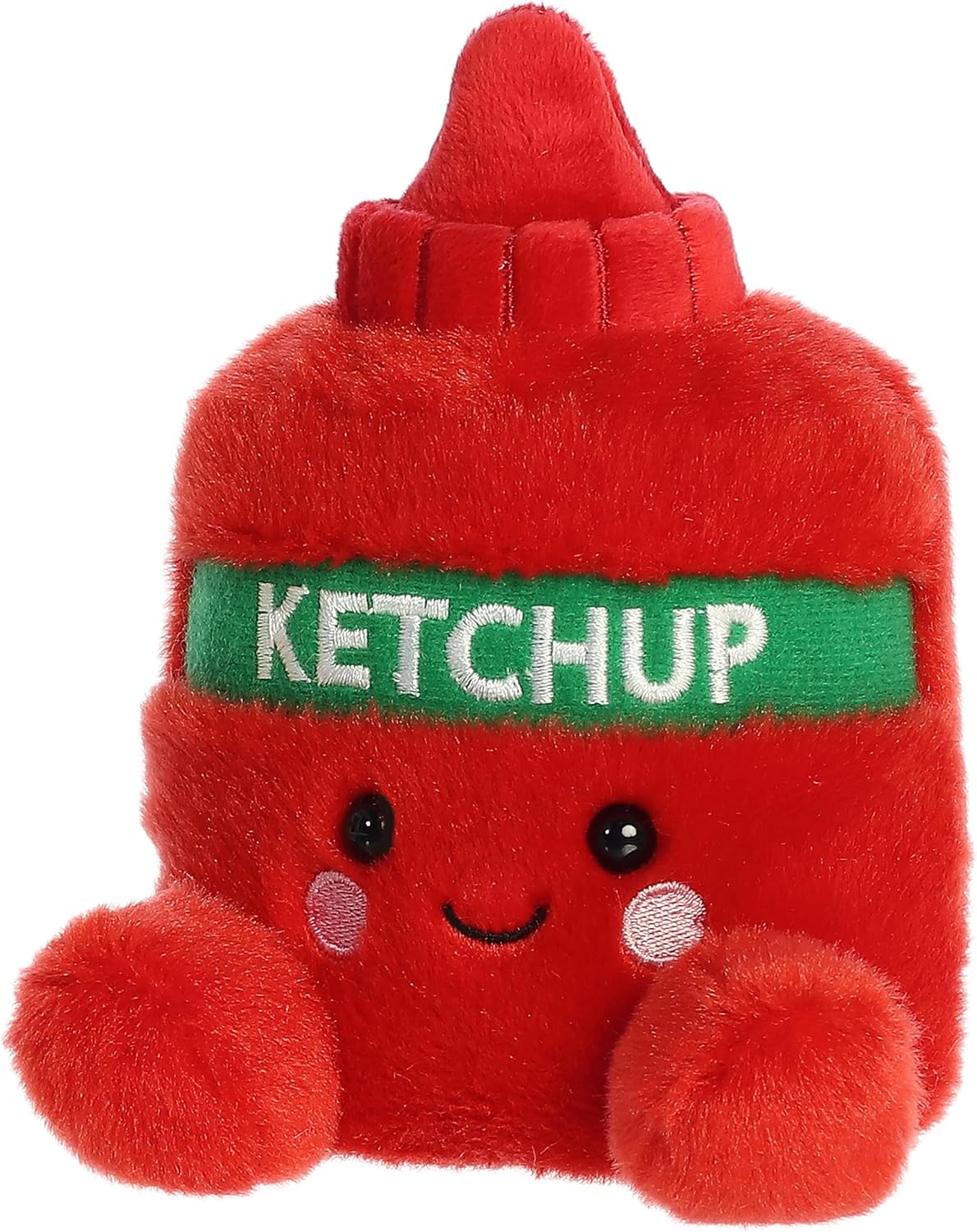 Aurora Adorable Palm Pals Tommy Ketchup Stuffed Animal - Red 5 Inches