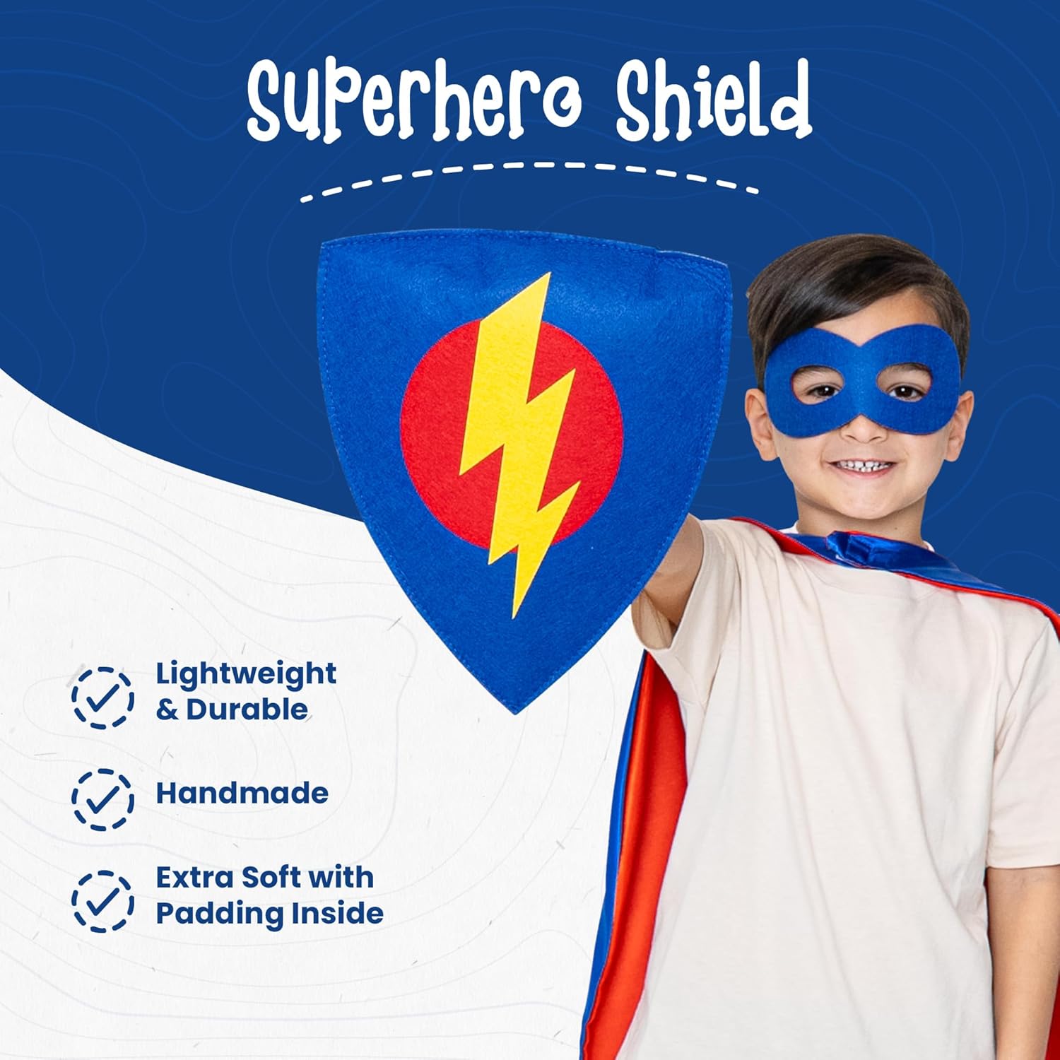 Captain Capes Kids Shield - Lightweight Durable