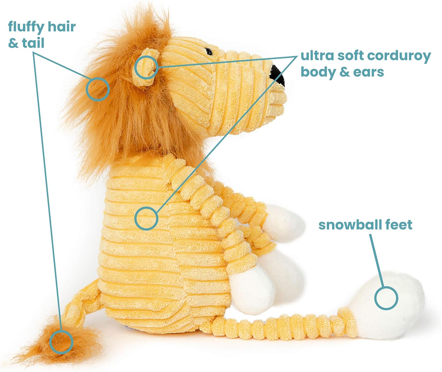 Cute Lion Plush Pillow Squishy Plush Toy for Kids