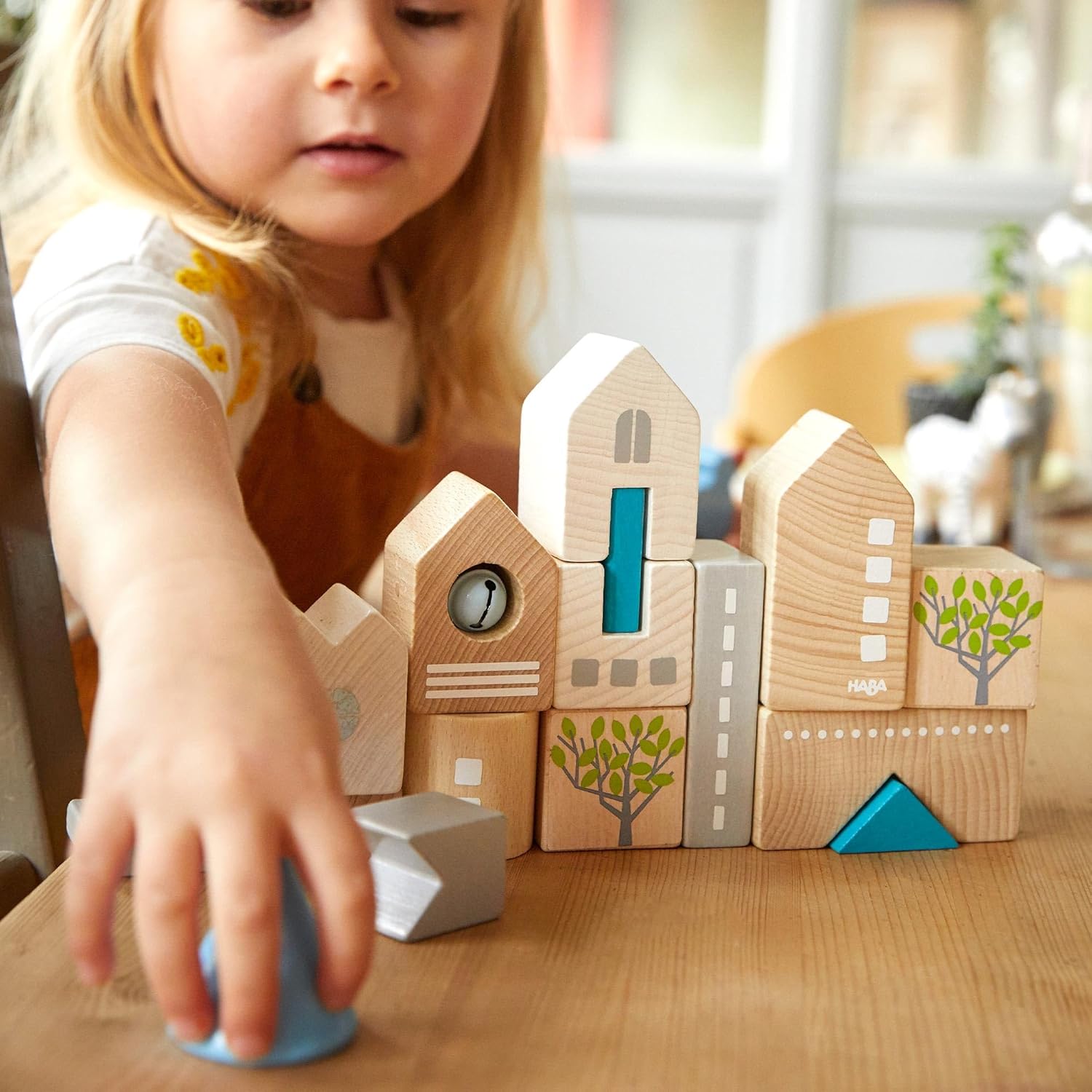 HABA Wooden Building Blocks Bad Rodach 18-Piece Set