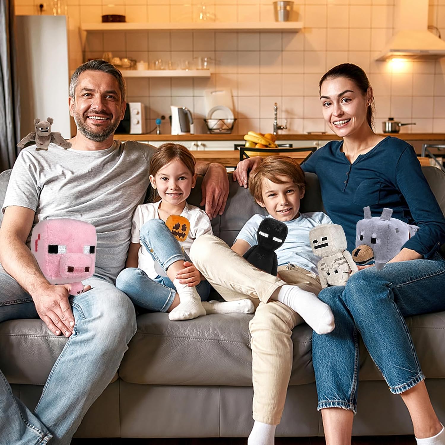XSLWAN 8-Pack Plush Toys with Halloween Characters