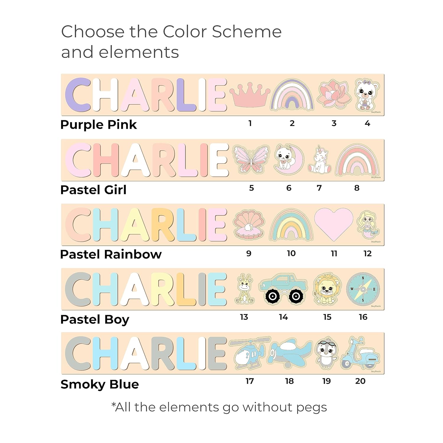 Personalized Name Puzzle for Kids and Babies
