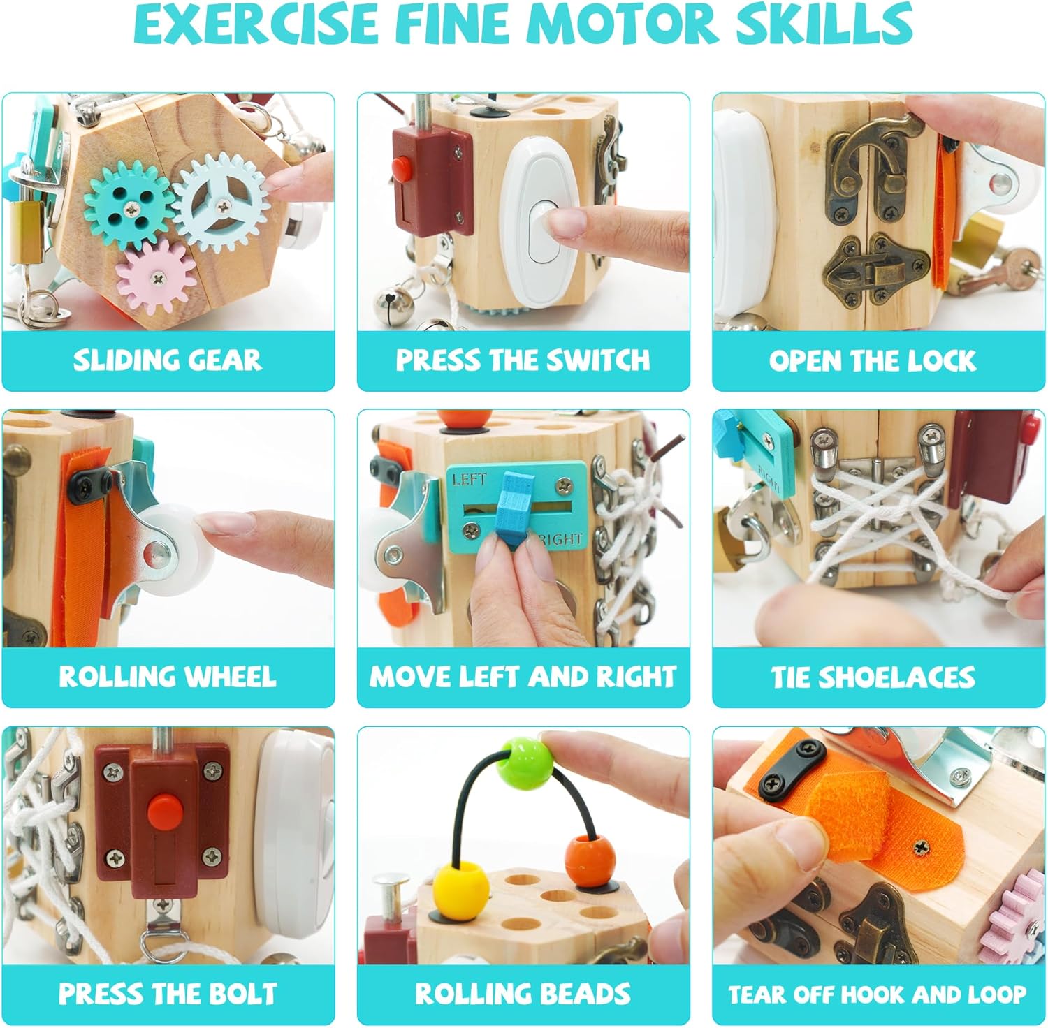 Ark Miido 15-in-1 Busy Cube for Kids