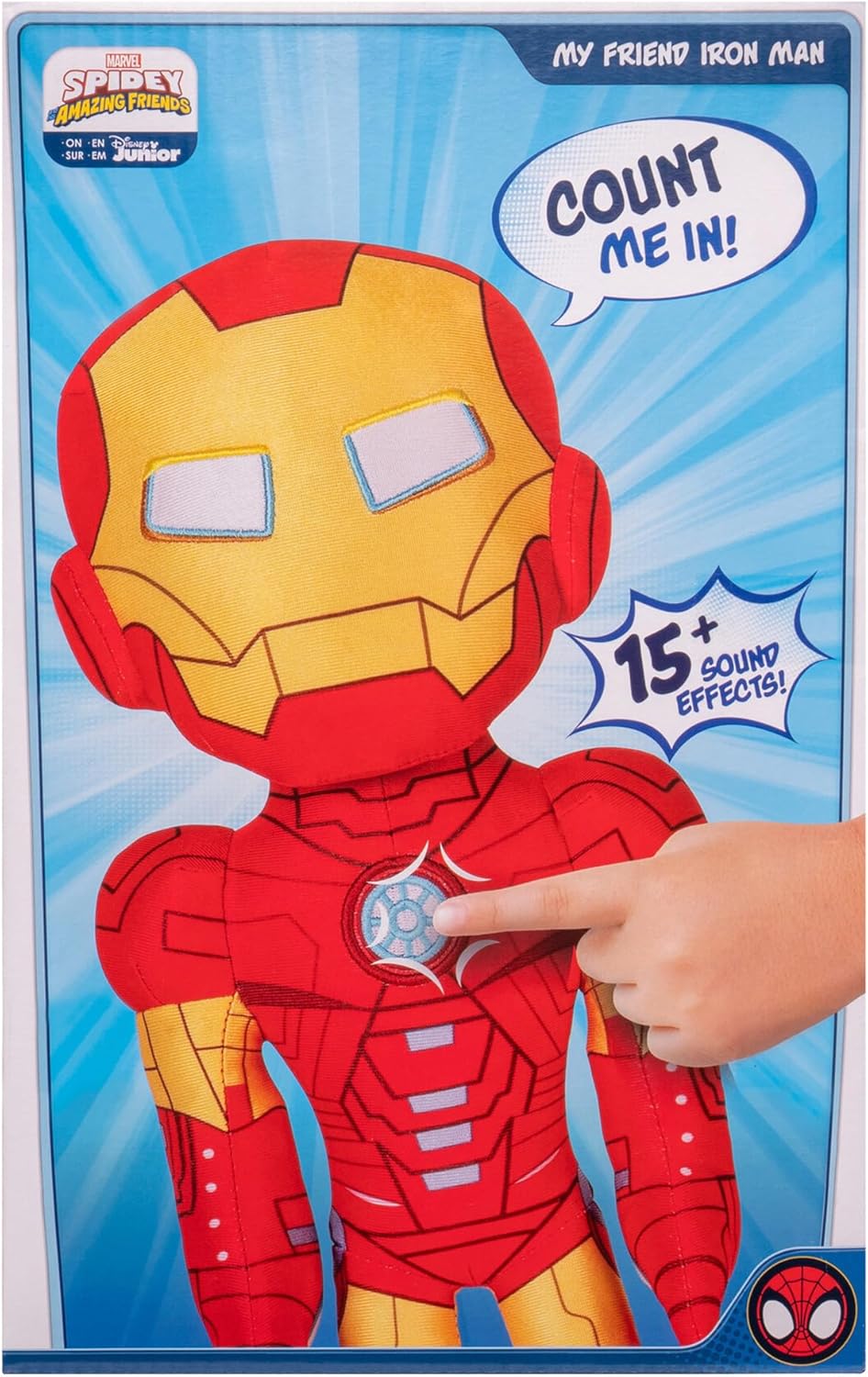 Marvel Spidey and His Amazing Friends Iron Man Talking Plush - 16-Inch