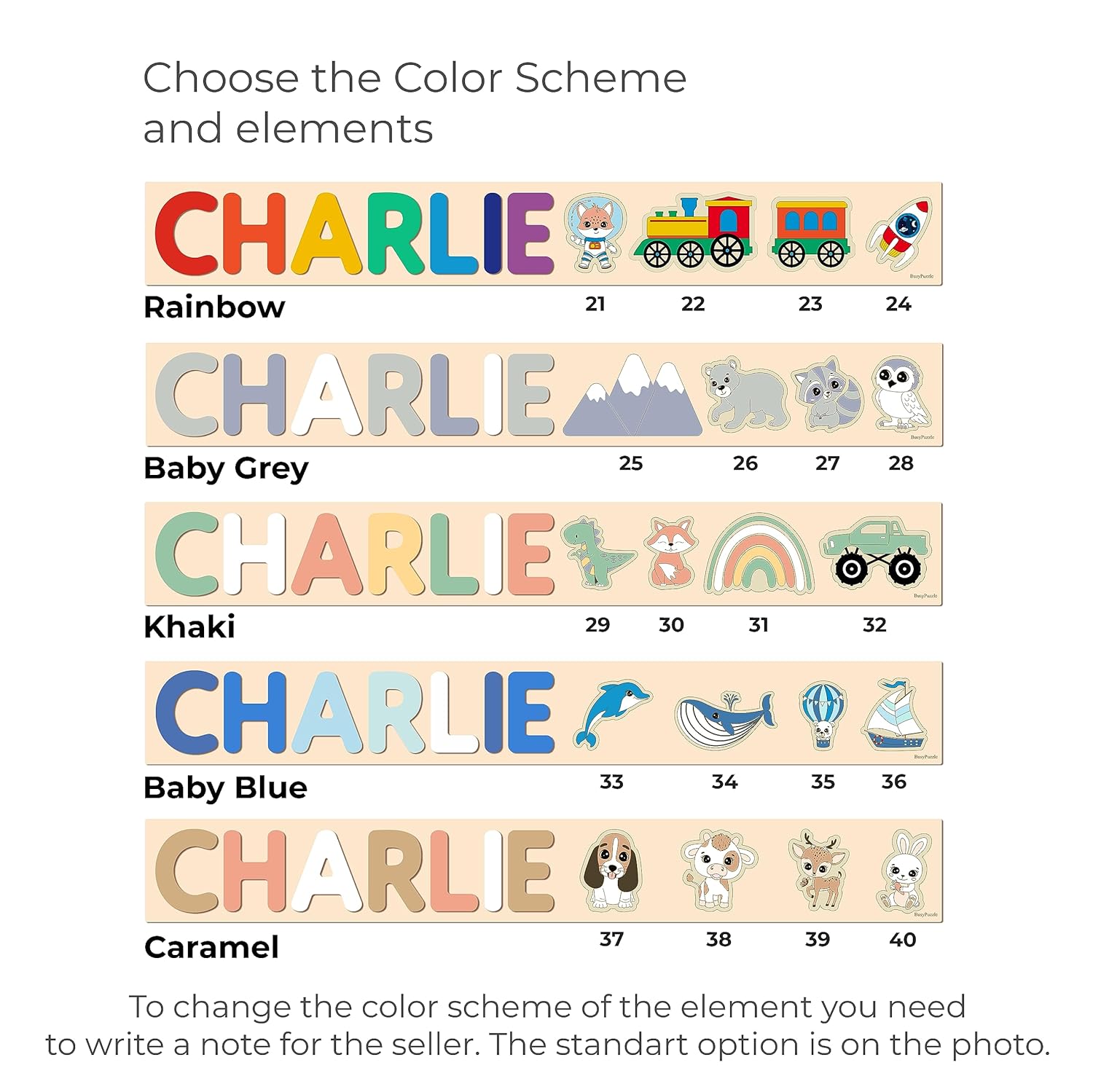 Personalized Name Puzzle for Kids and Babies