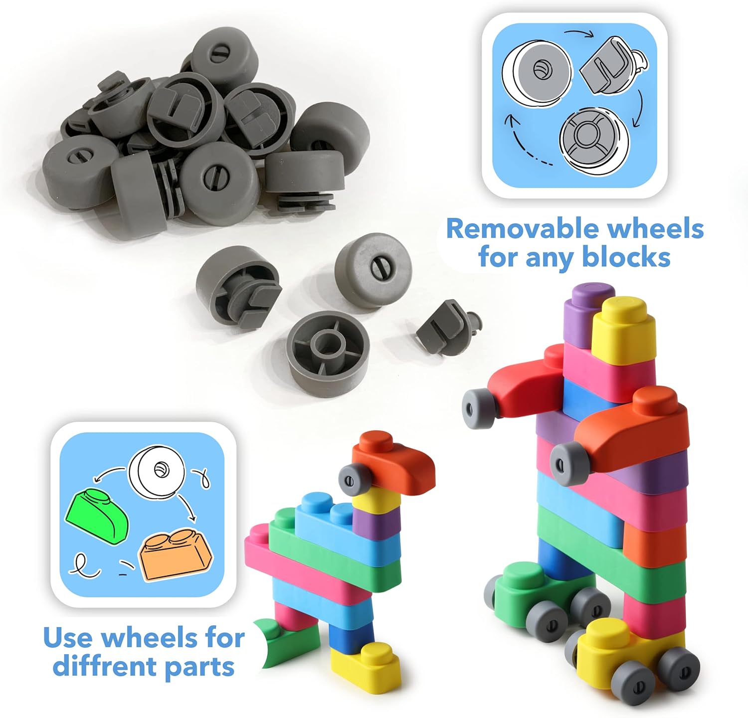 Far Far Land Soft Building Blocks for Toddlers 1-3 Years