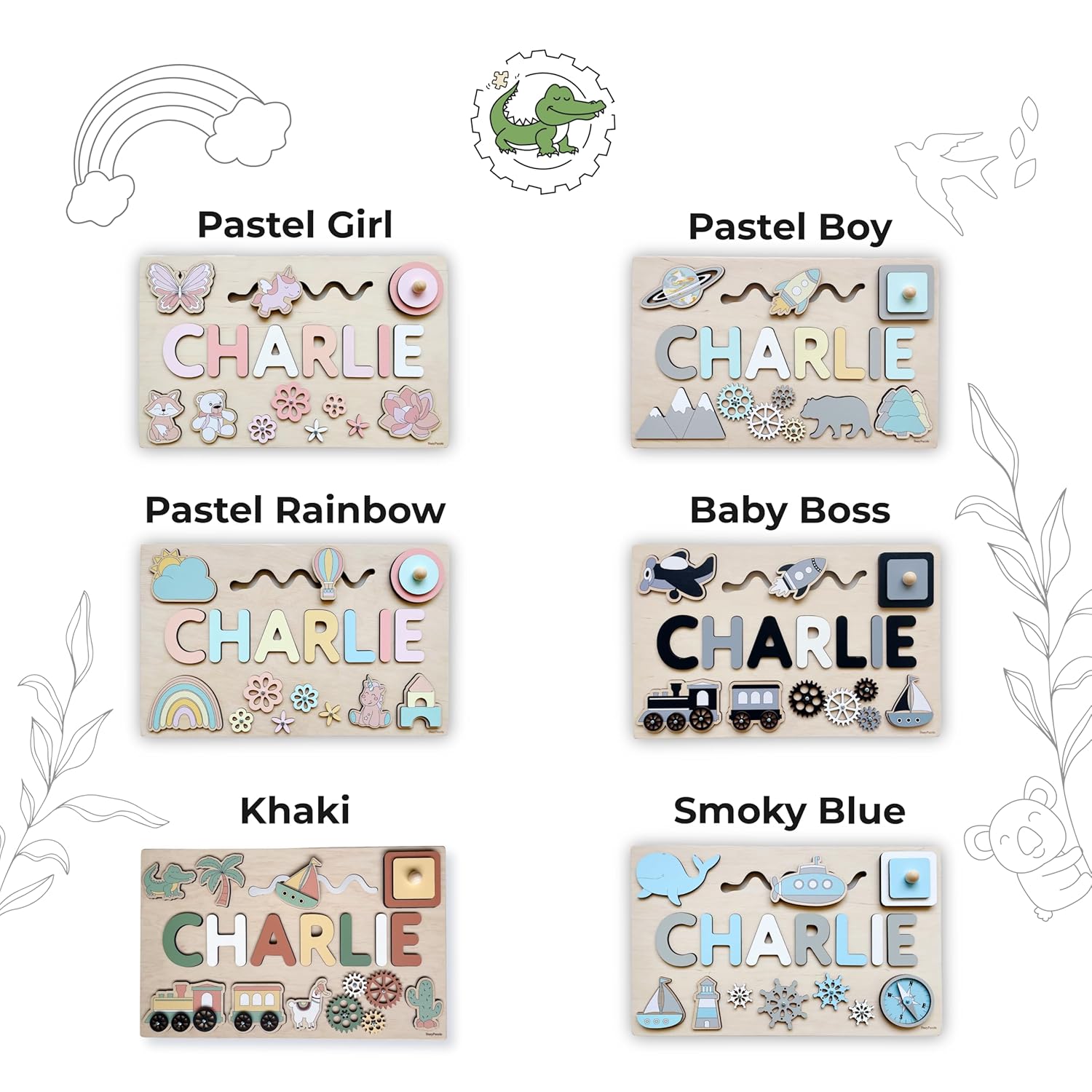 Montessori Personalized Baby Name Busy Board